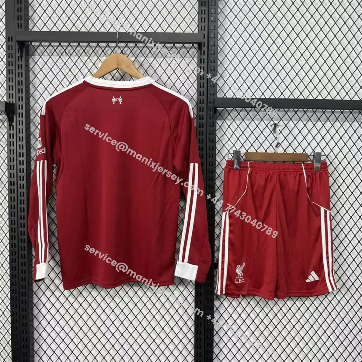 ManixJersey.com | Liver.pool 25-26 Home Red Long Sleeves Kids Kit -Customize Name, Number and Patch | Worldwide Shipping