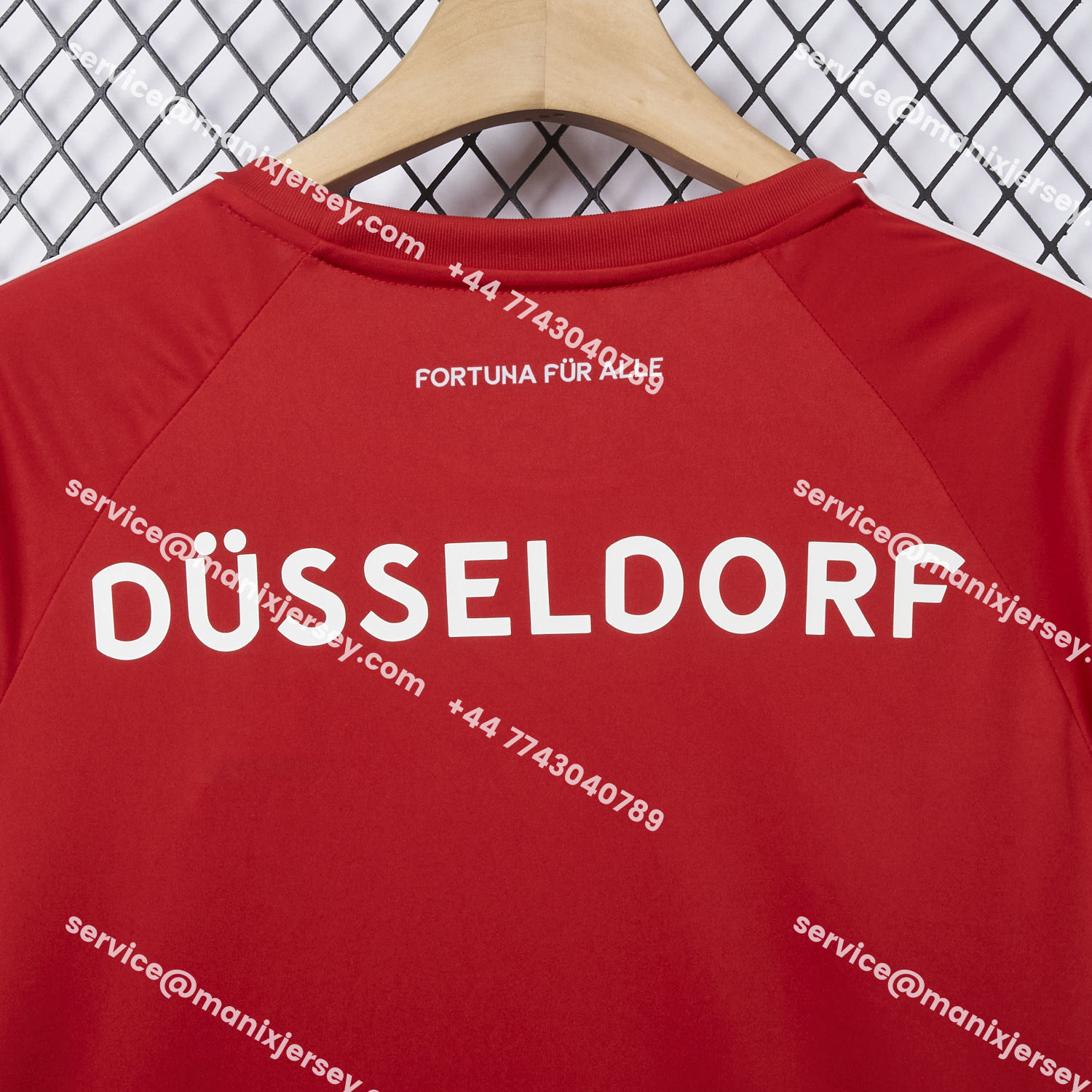 ManixJersey.com | Fortuna Düsseldorf 25-26 Home Jersey - Fans Version -Customize Name, Number and Patch | Worldwide Shipping