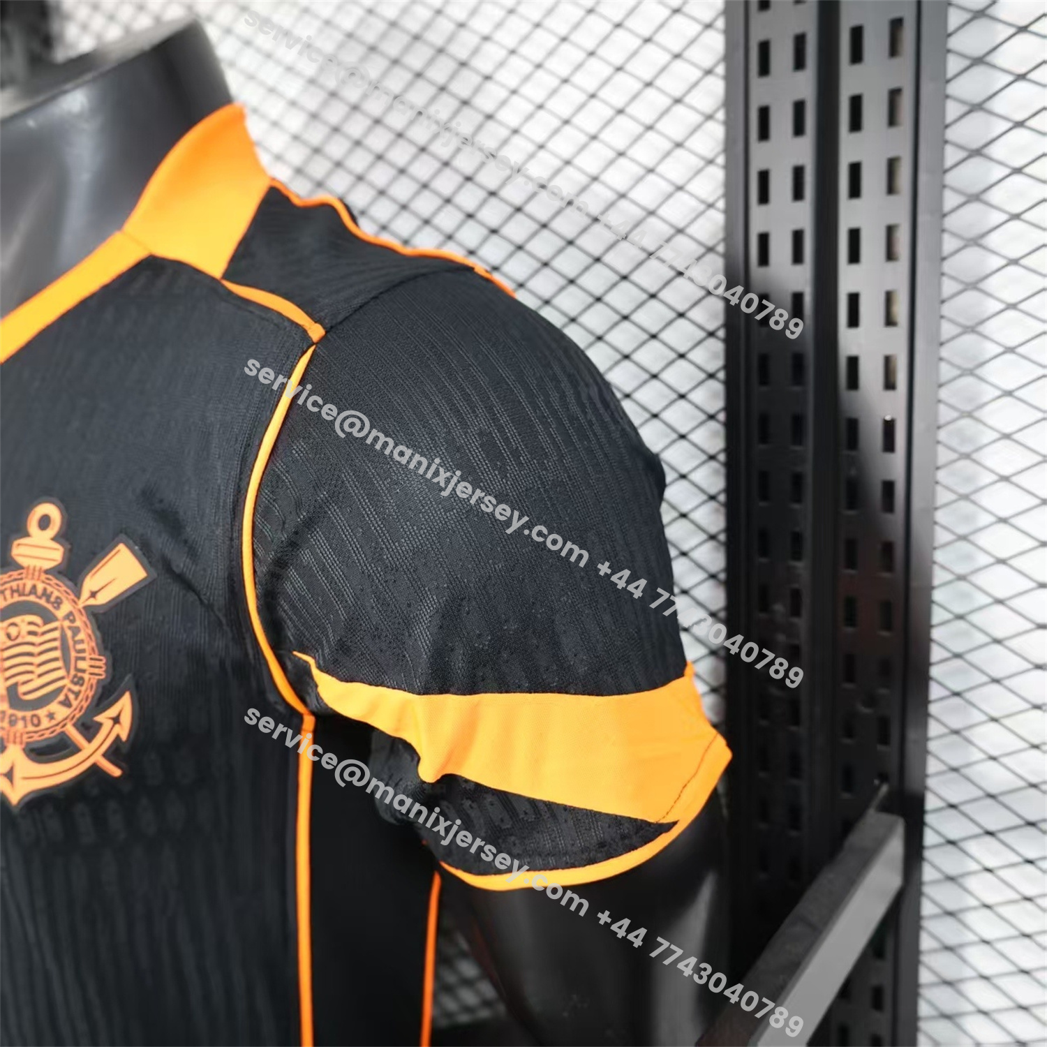 ManixJersey.com | Corinthians 25-26 Third Black Jersey - Player Version -Customize Name, Number and Patch | Worldwide Shipping