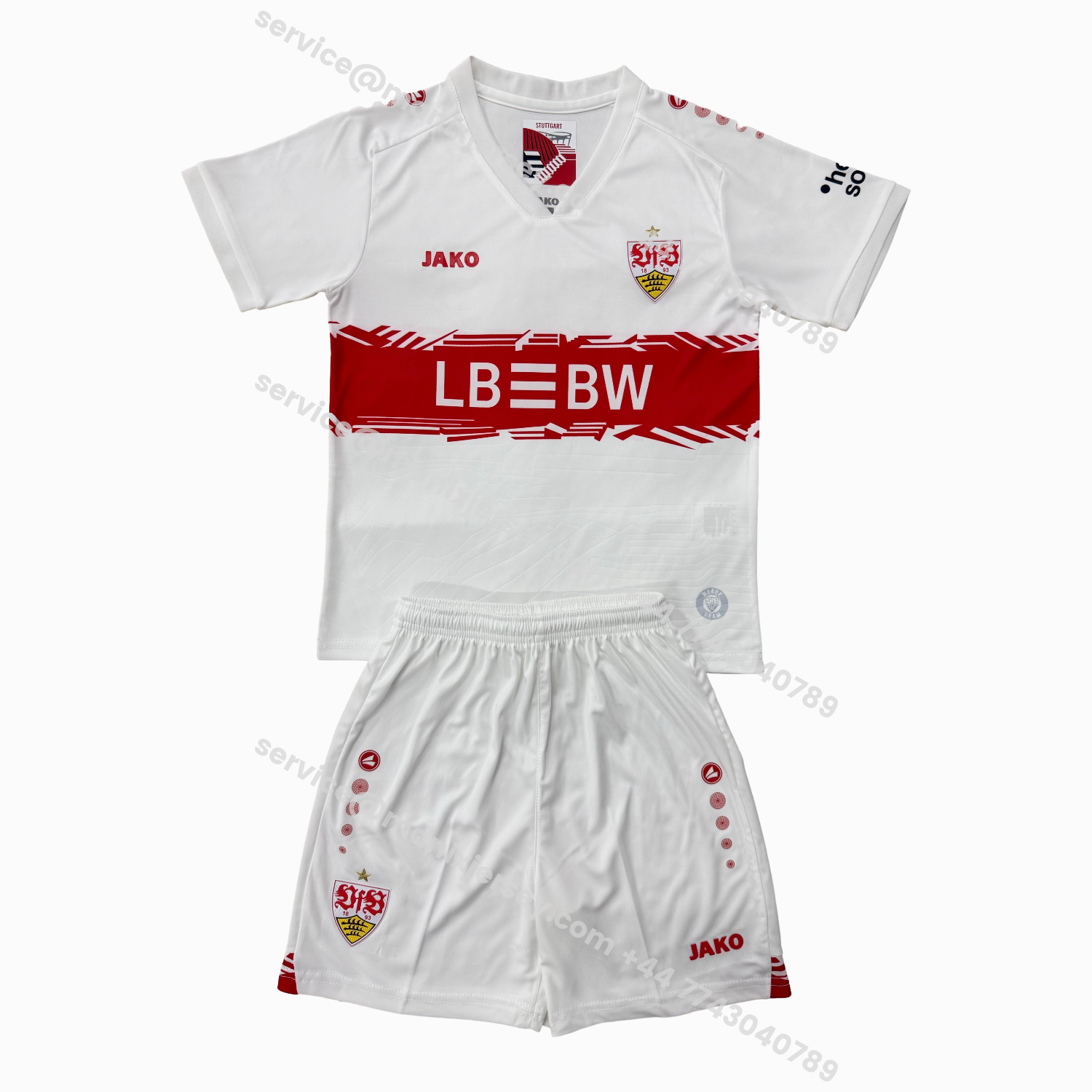 ManixJersey.com | Stuttgart 25-26 Home Men's Adult Jersey Set - Fans Version -Customize Name, Number and Patch | Worldwide Shipping