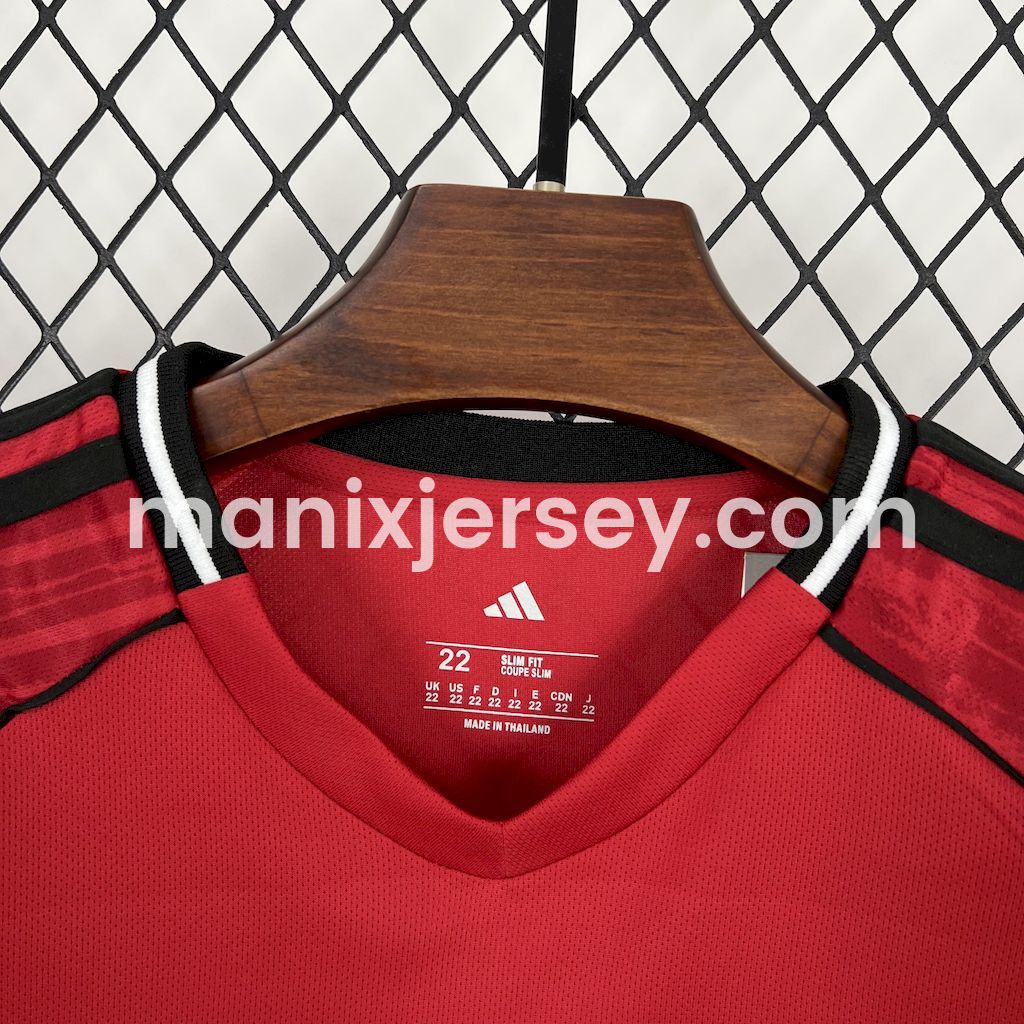 ManixJersey.com | Manchester United 25-26 Home Kids Kit -Customize Name, Number and Patch | Worldwide Shipping