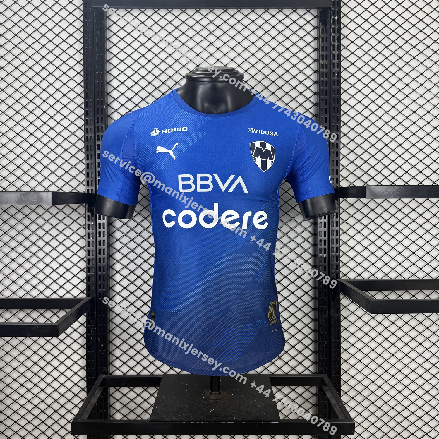ManixJersey.com | Rayados Monterrey 25-26 Third Blue Jersey - Player Version -Customize Name, Number and Patch | Worldwide Shipping