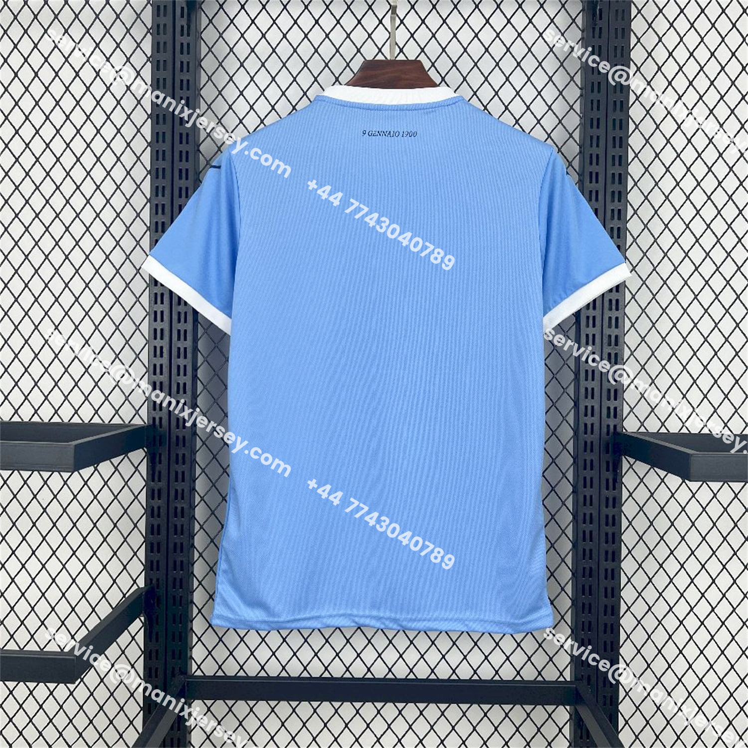 ManixJersey.com | Lazio 25-26 Home Jersey - Fans Version -Customize Name, Number and Patch | Worldwide Shipping