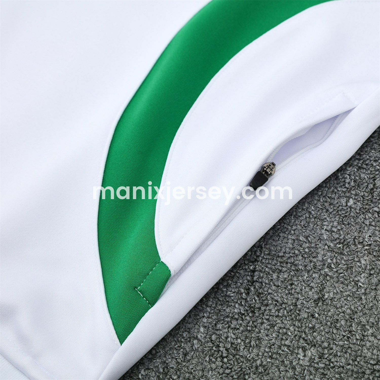 ManixJersey.com | Senegal 25-26 Jacket Training Tracksuit - White Jackets & Green Pants -Customize Name, Number and Patch | Worldwide Shipping