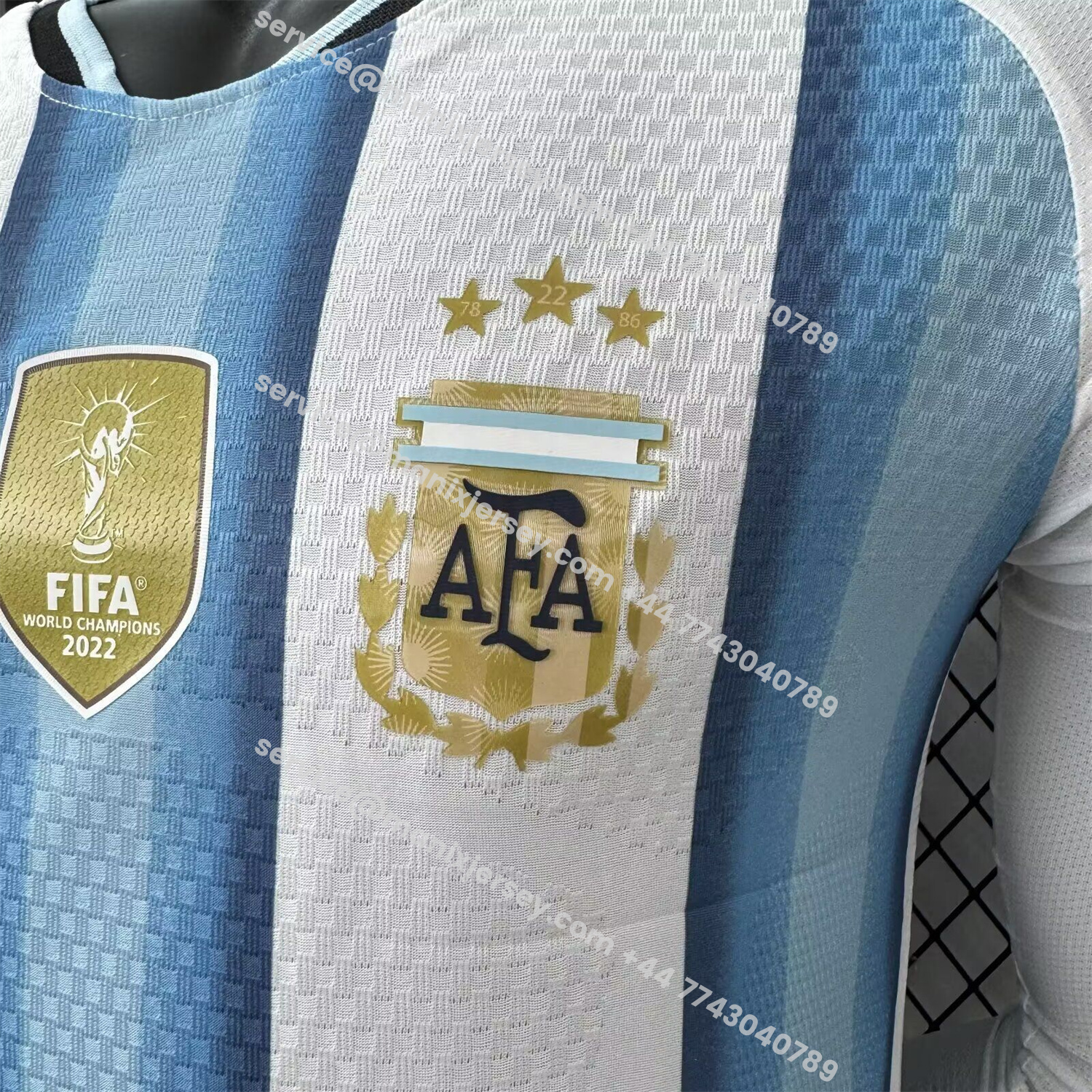 ManixJersey.com | Argentina 2026 Home Long Sleeves Jersey - Player Version -Customize Name, Number and Patch | Worldwide Shipping
