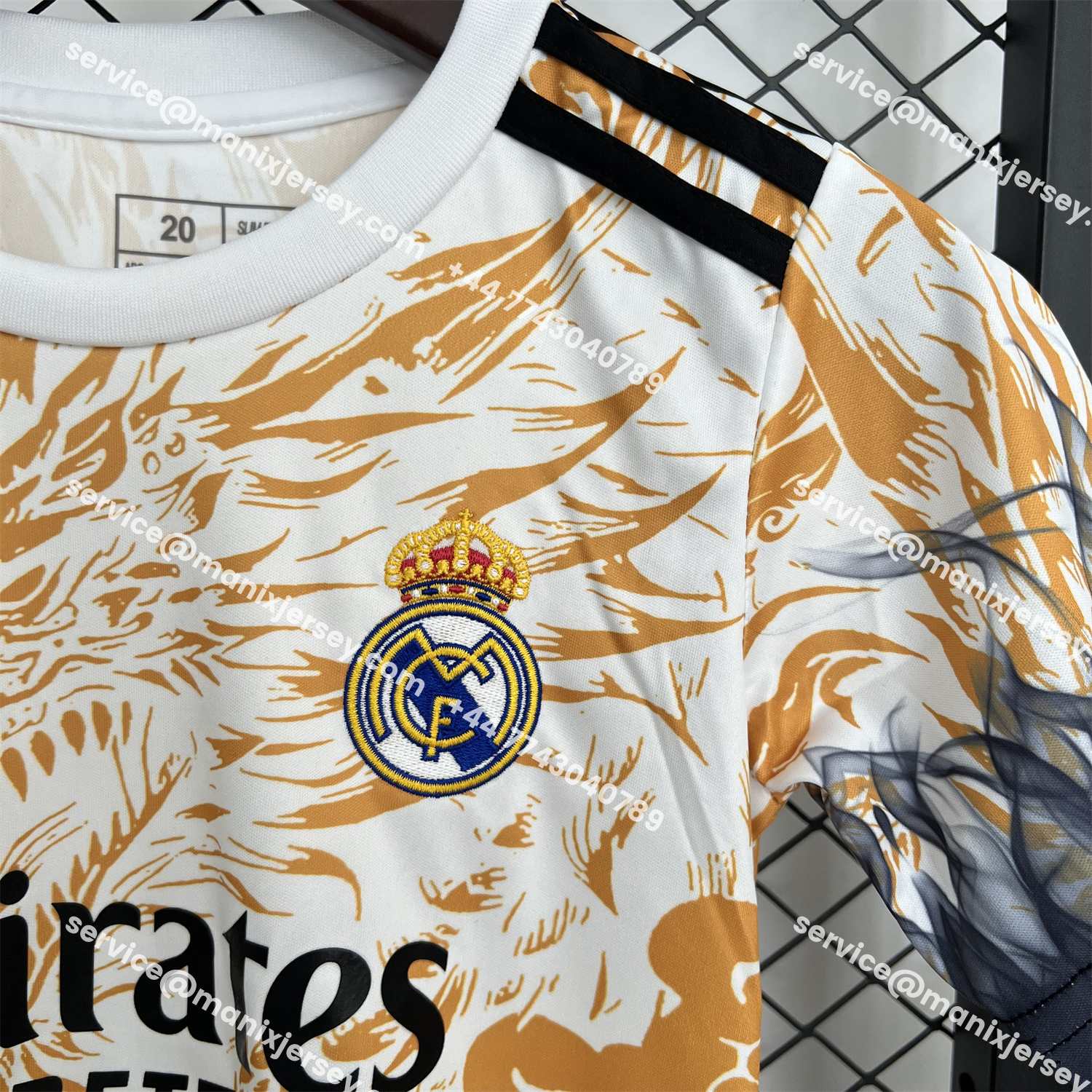 ManixJersey.com | Real Madrid 25-26 Orange And Black Dragon Special Kids Kit -Customize Name, Number and Patch | Worldwide Shipping