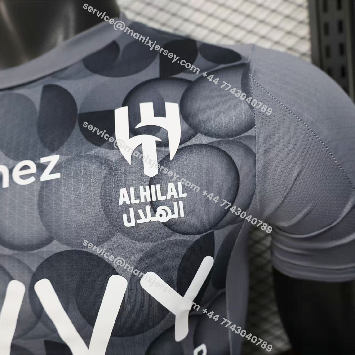 ManixJersey.com | Al Hilal Riyadh Crescent 25-26 Third Grey Jersey - Player Version -Customize Name, Number and Patch | Worldwide Shipping