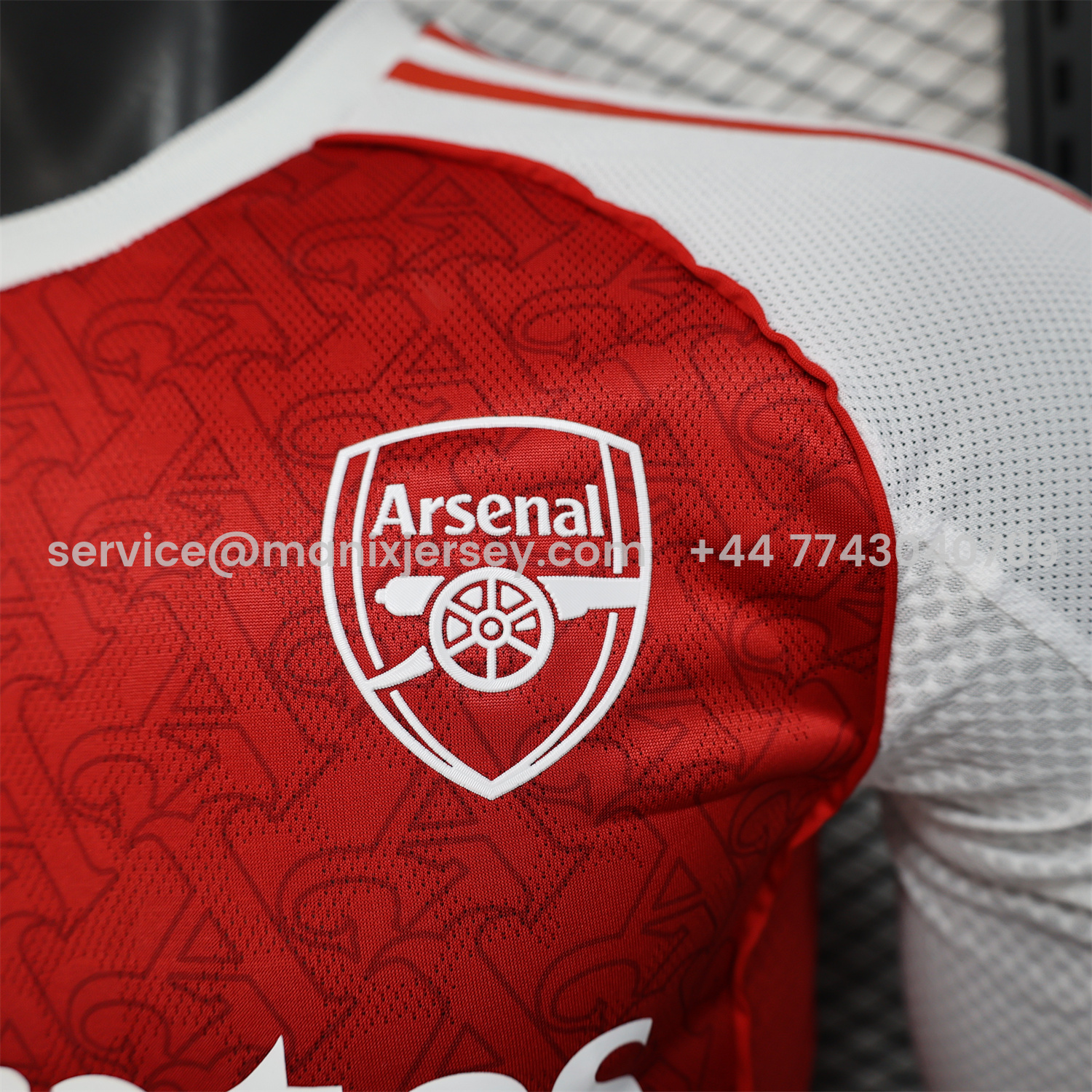 ManixJersey.com | Arsenal 25-26 Home Long Sleeves Jersey - Player Version -Customize Name, Number and Patch | Worldwide Shipping