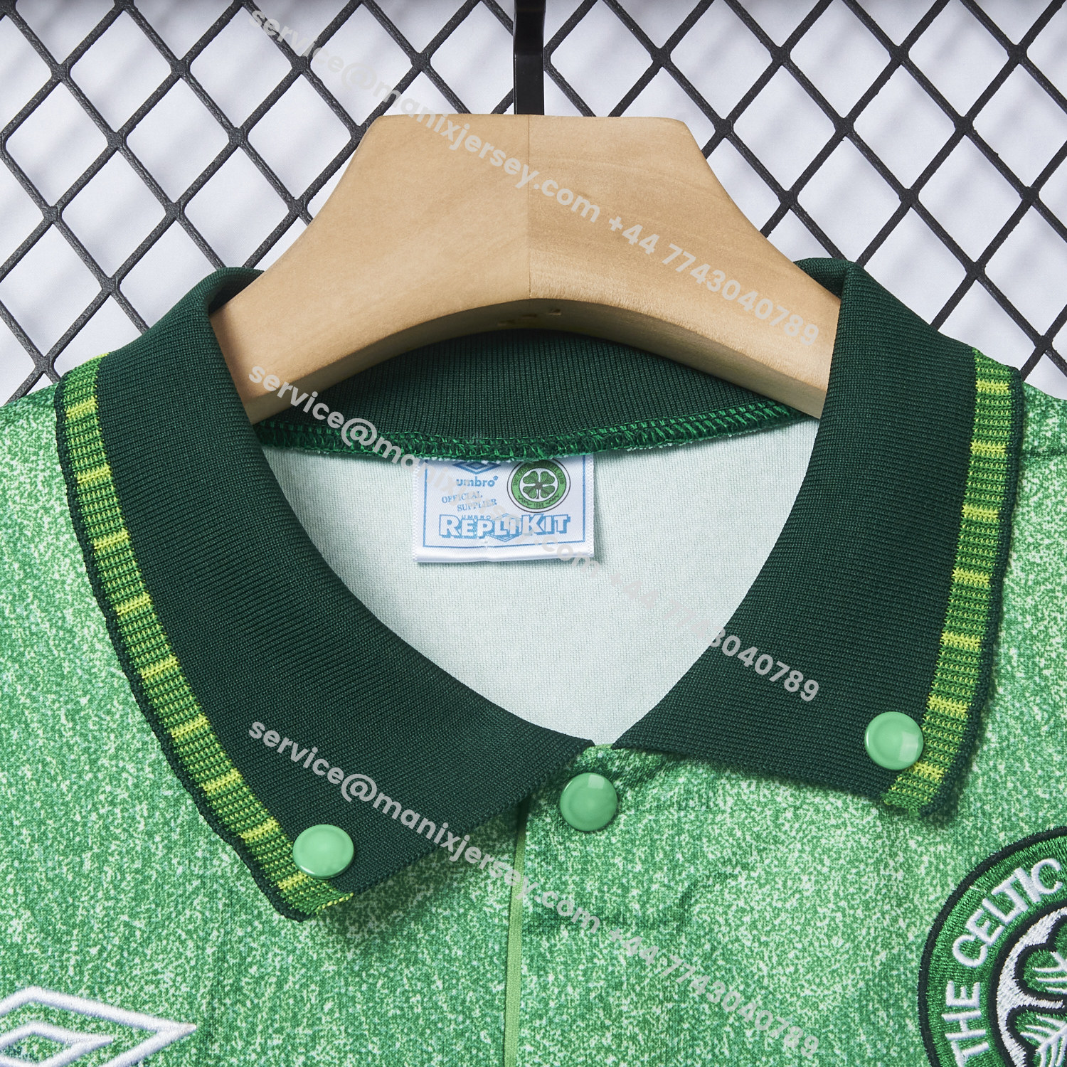 ManixJersey.com | Retro Celtic 1991-92 Away Jersey -Customize Name, Number and Patch | Worldwide Shipping
