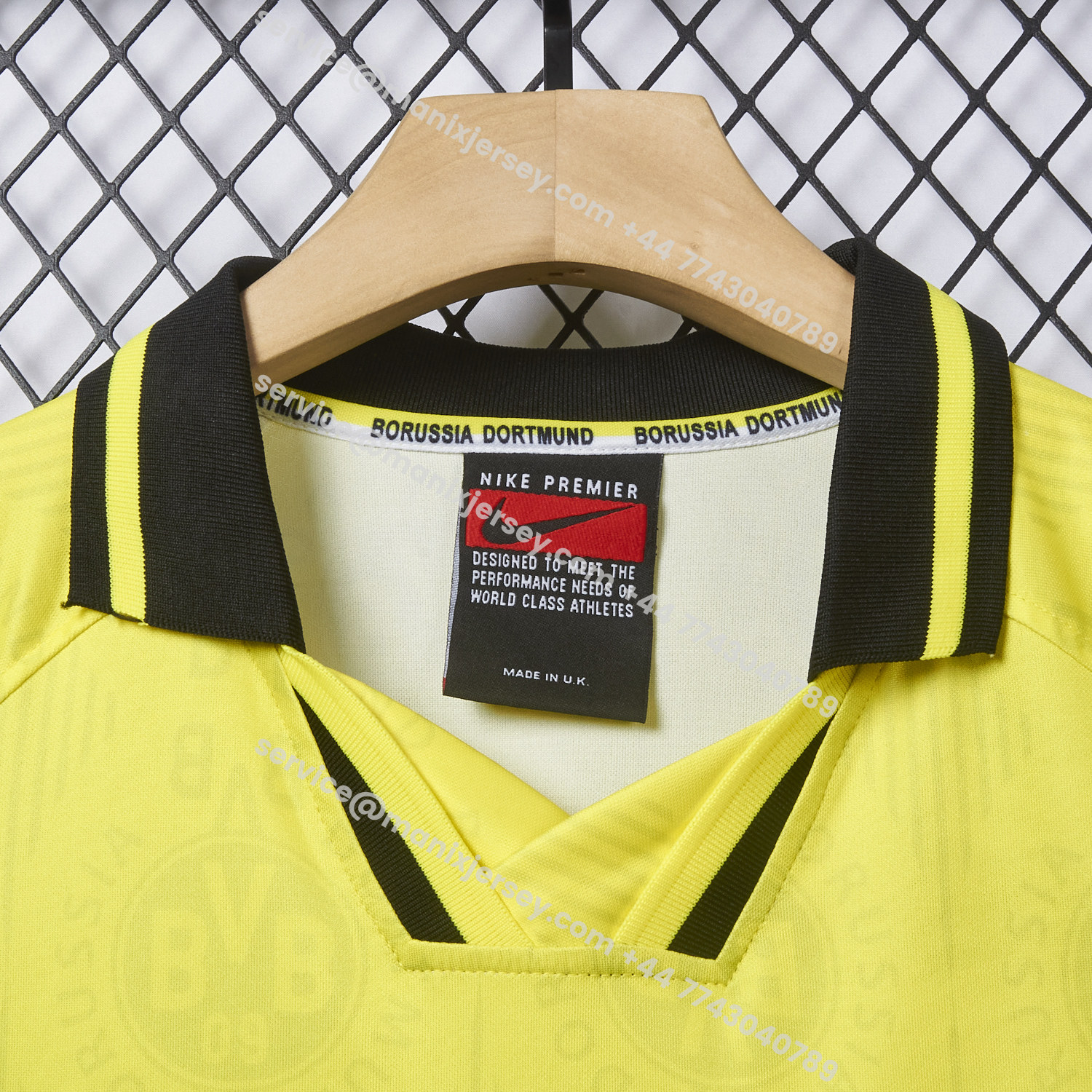 ManixJersey.com | Retro Dortmund 1996-97 Home Jersey -Customize Name, Number and Patch | Worldwide Shipping