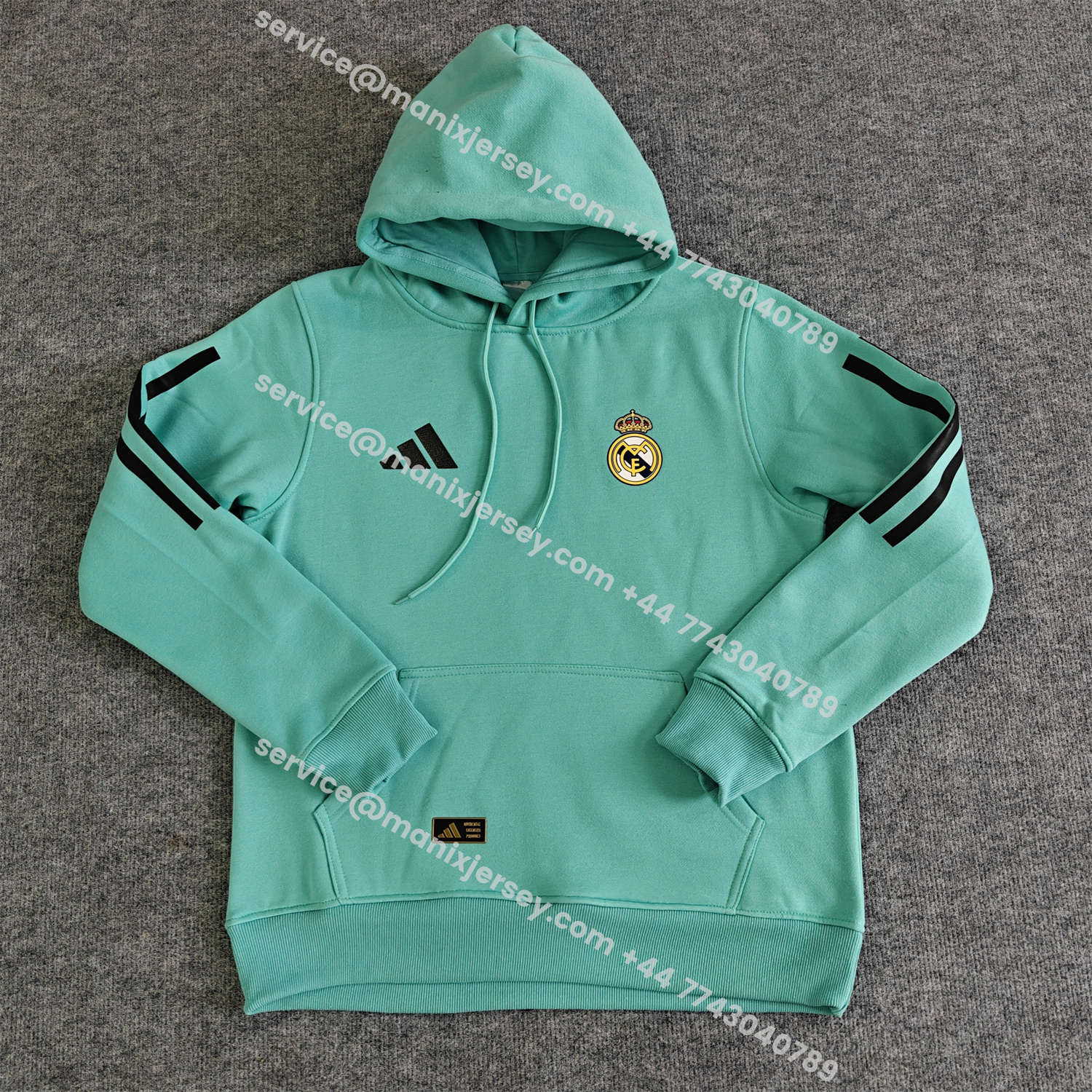 ManixJersey.com | Real Madrid 25-26 Home Unisex Pullover Hoodie -Customize Name, Number and Patch | Worldwide Shipping