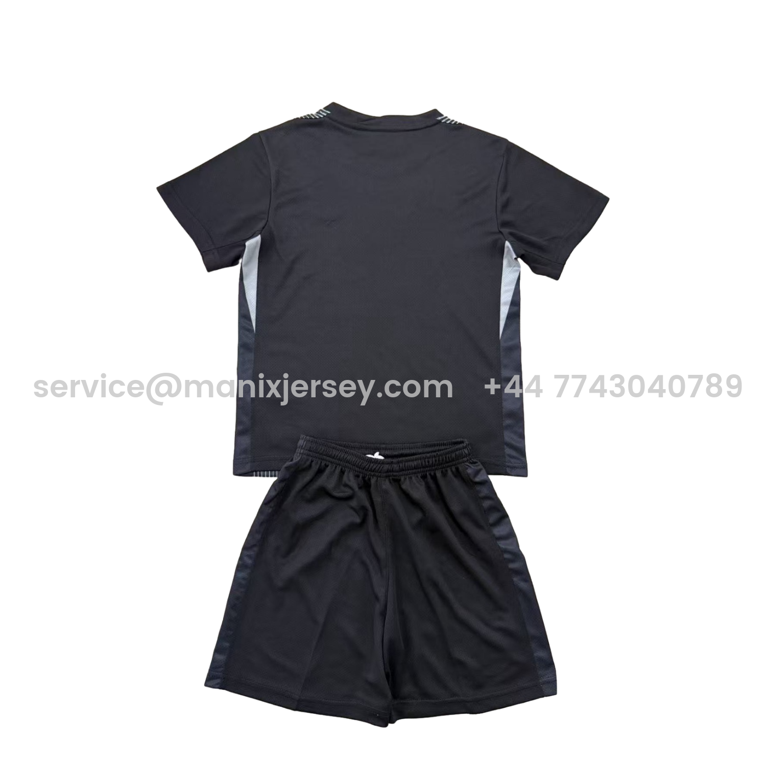 ManixJersey.com | C.H.E.L.S.E.A 25-26 Black Goalkeeper Kids Kit -Customize Name, Number and Patch | Worldwide Shipping