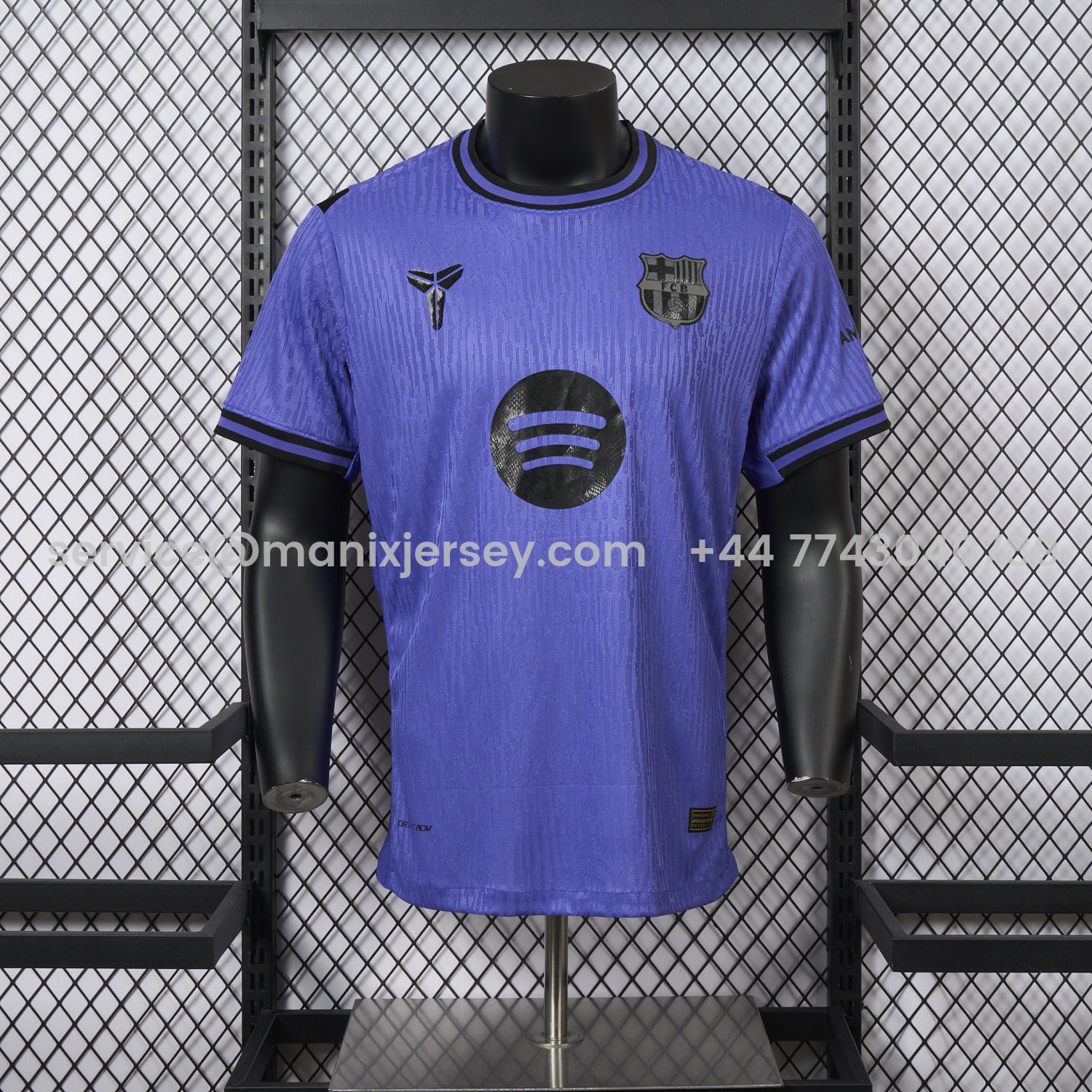 ManixJersey.com | Barcelona X KB 25-26 Purple Special Jersey - Player Version -Customize Name, Number and Patch | Worldwide Shipping
