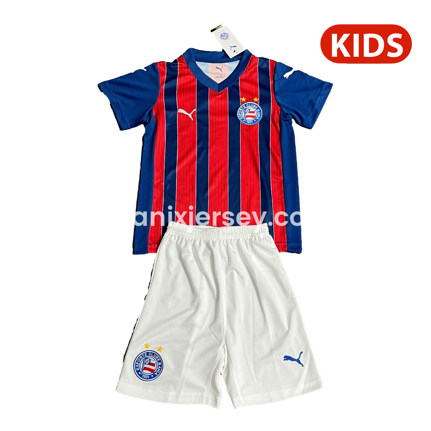 ManixJersey.com | Bahia 25-26 Away Unsponsored Kids Kit -Customize Name, Number and Patch | Worldwide Shipping