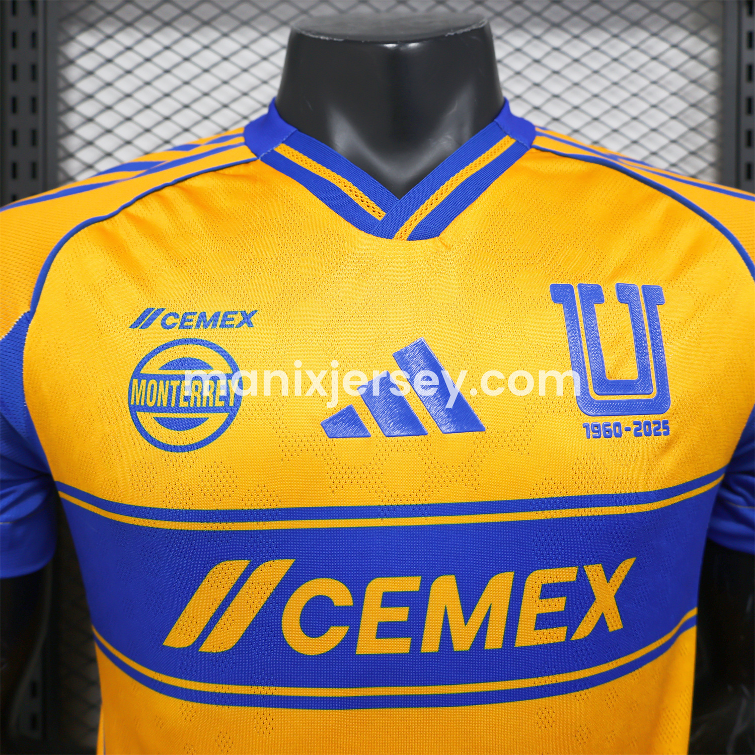 ManixJersey.com | Tigres UANL 25-26 Home Jersey - Player Version -Customize Name, Number and Patch | Worldwide Shipping