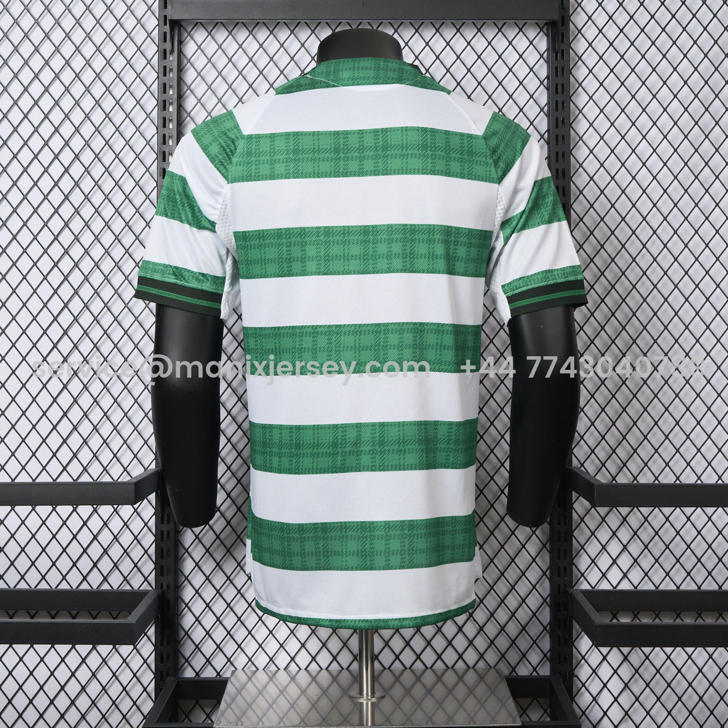 ManixJersey.com | Celtic 25-26 Home Green White Stripes Jersey - Player Version -Customize Name, Number and Patch | Worldwide Shipping