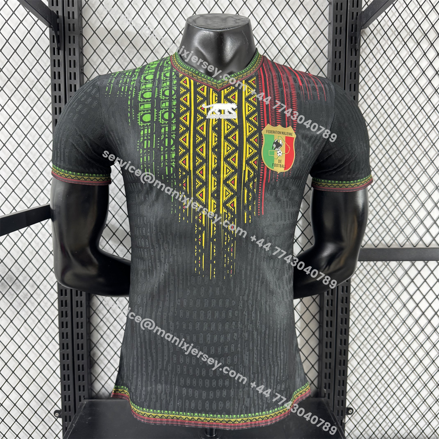 ManixJersey.com | Mali 2025 Third Black Jersey - Player Version -Customize Name, Number and Patch | Worldwide Shipping