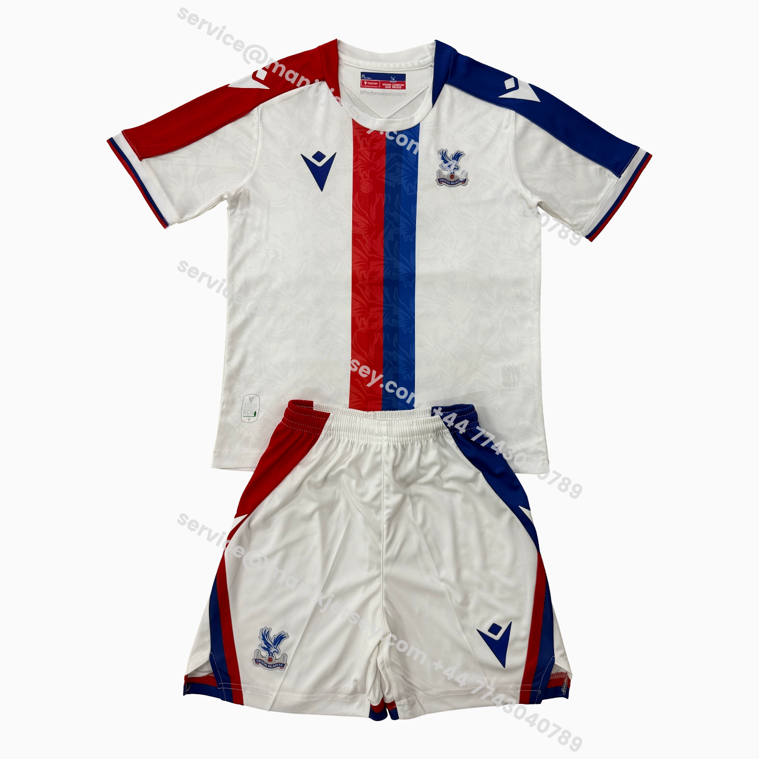 ManixJersey.com | Crystal Palace 25-26 Away Men's Adult Jersey Set - Fans Version -Customize Name, Number and Patch | Worldwide Shipping