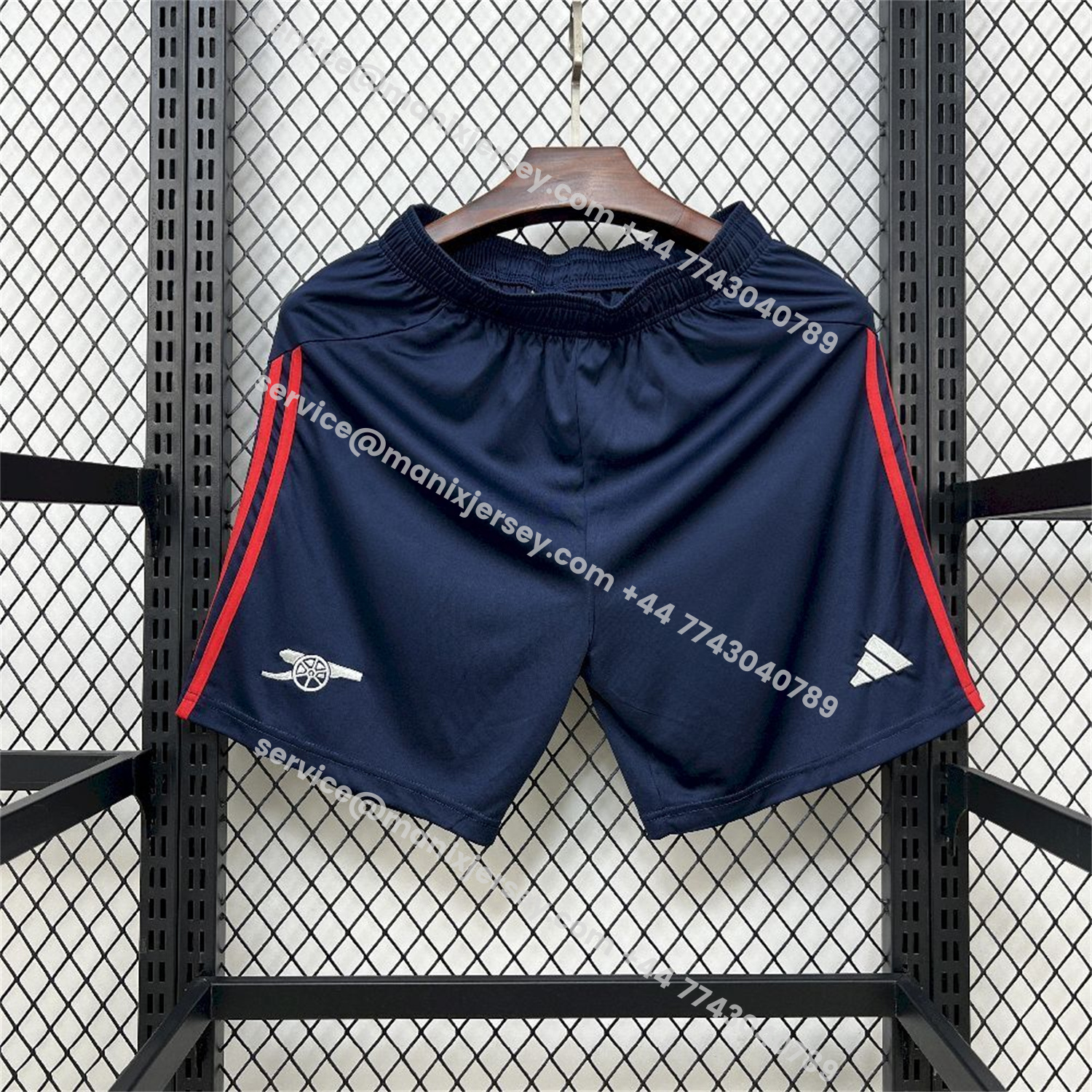 ManixJersey.com | Arsenal 25-26 Away Blue Shorts - Fans Version -Customize Name, Number and Patch | Worldwide Shipping