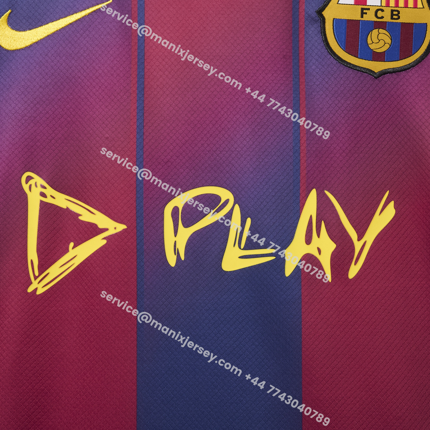ManixJersey.com | Barcelona 25-26 Ed Sheeran Home Special Jersey - Fans Version -Customize Name, Number and Patch | Worldwide Shipping