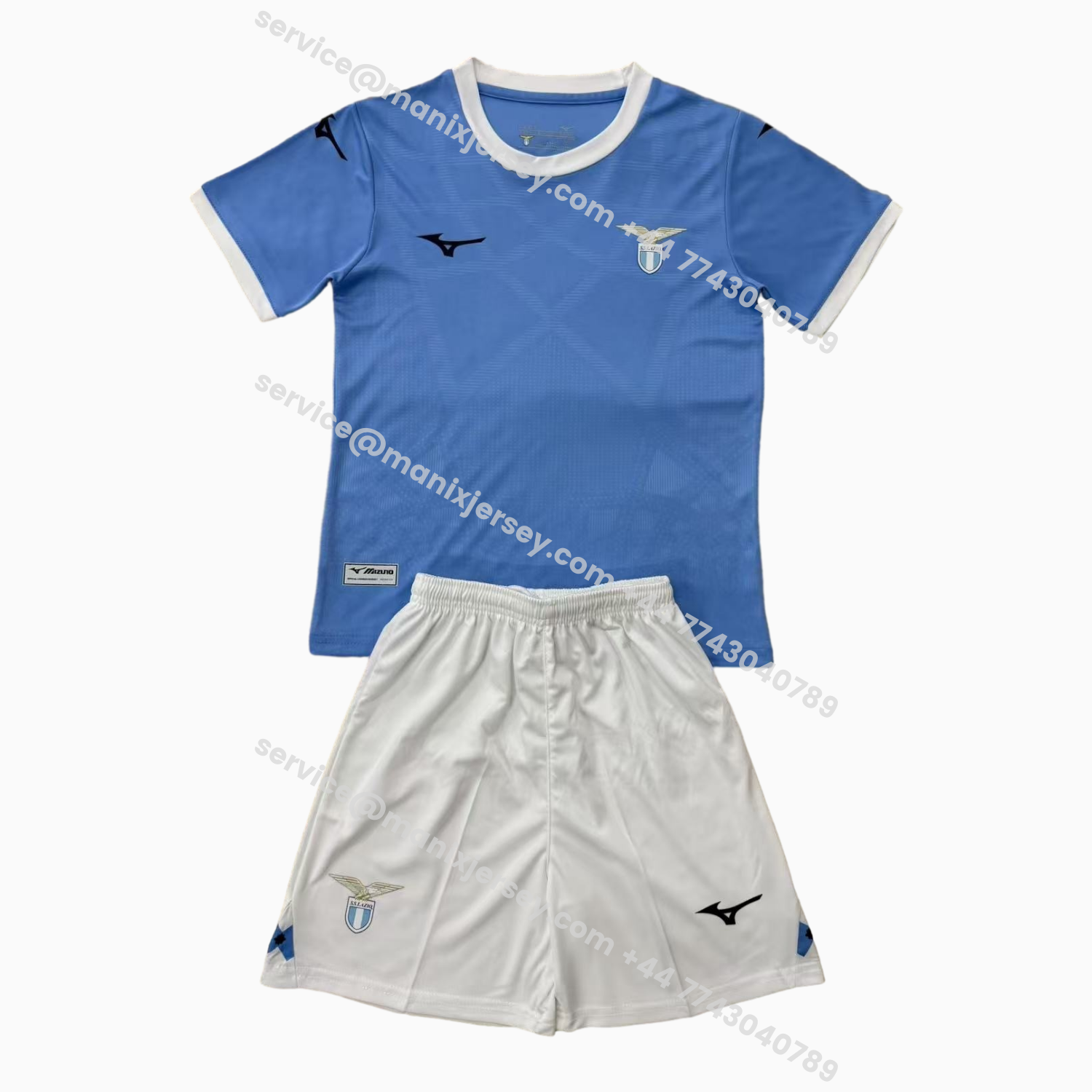 ManixJersey.com | Lazio 25-26 Home Kids Kit -Customize Name, Number and Patch | Worldwide Shipping