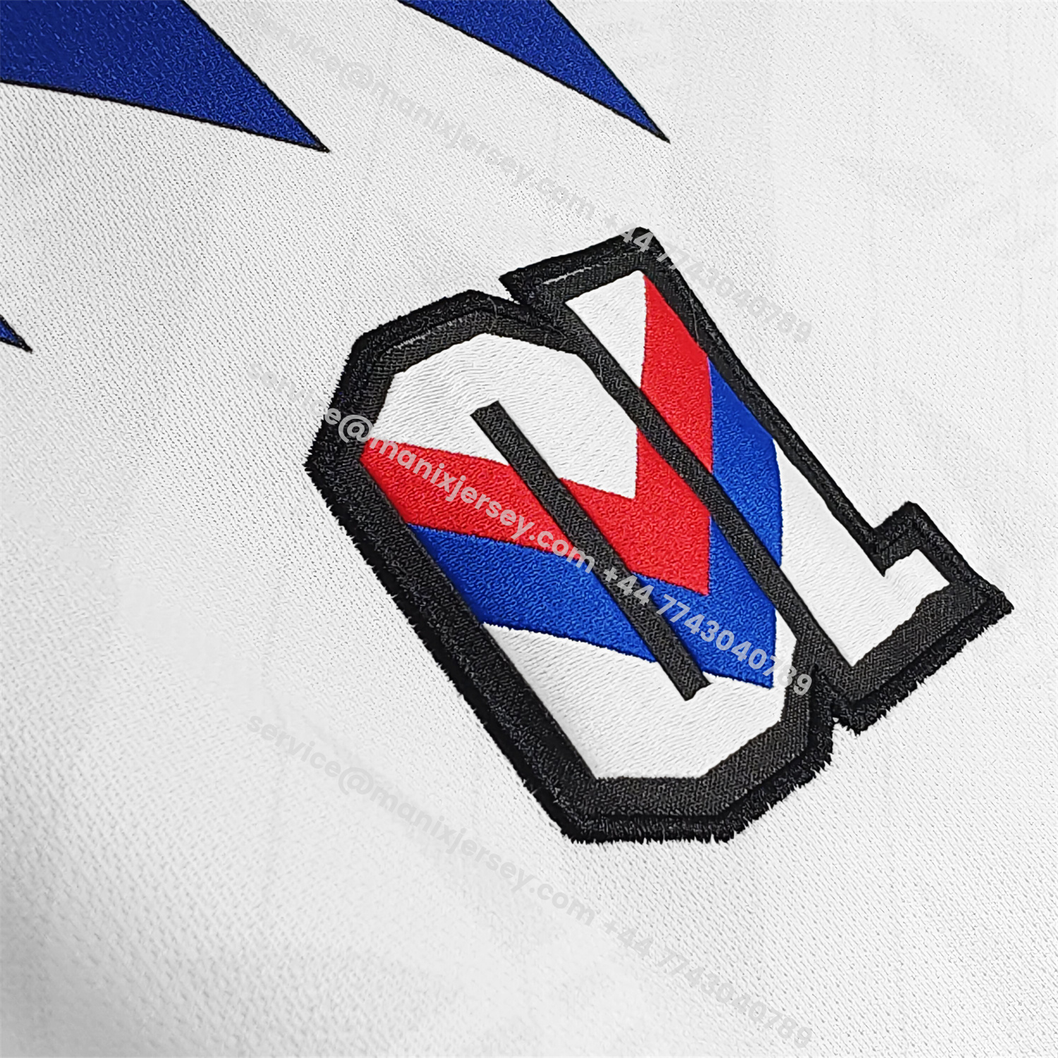 ManixJersey.com | Retro Lyon 1995-96 Home Jersey -Customize Name, Number and Patch | Worldwide Shipping