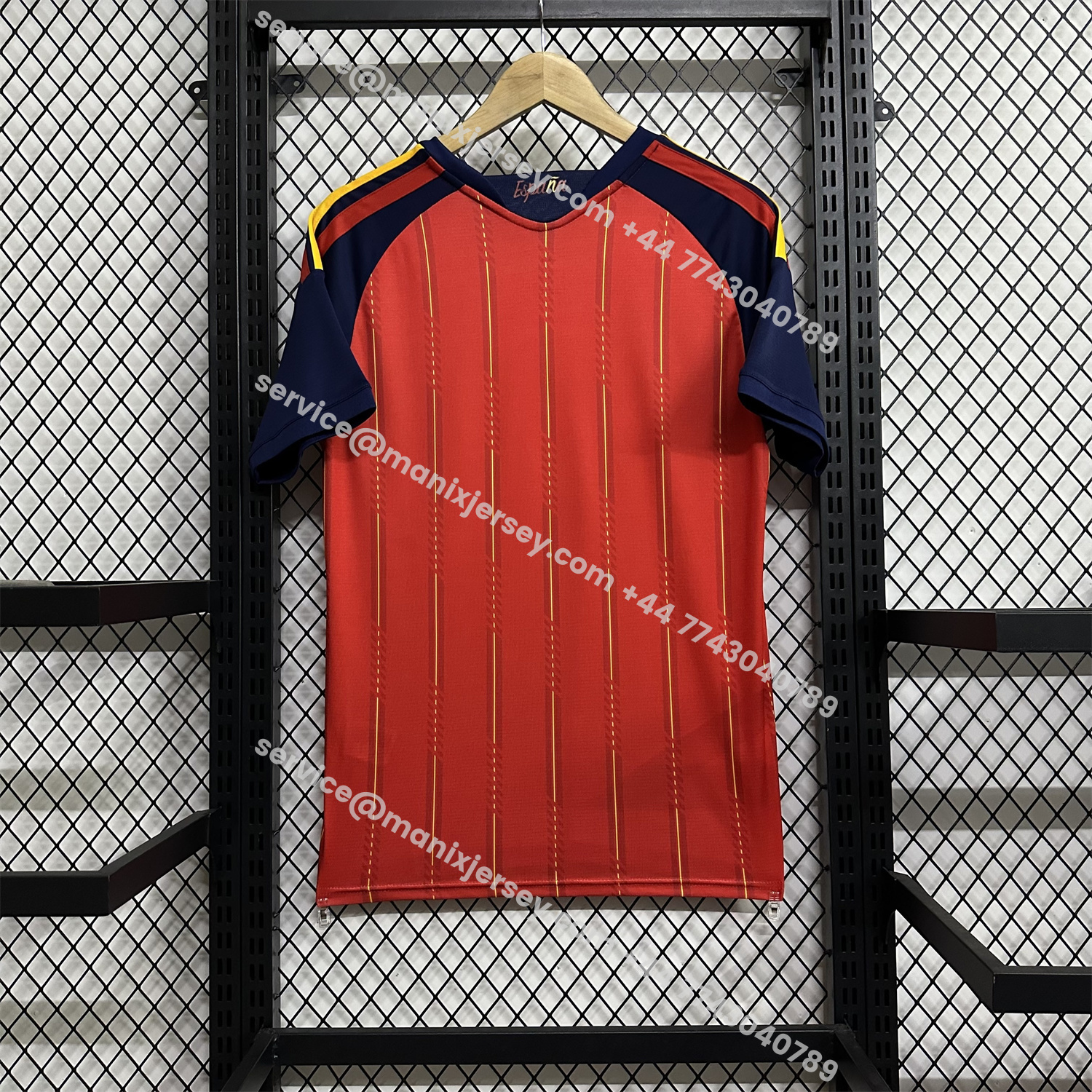ManixJersey.com | Spain 2026 Home Red Jersey - Fans Version -Customize Name, Number and Patch | Worldwide Shipping
