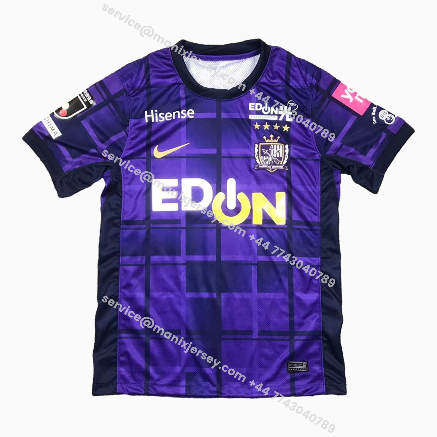 ManixJersey.com | Sanfrecce Hiroshima 25-26 Home Jersey - Fans Version -Customize Name, Number and Patch | Worldwide Shipping