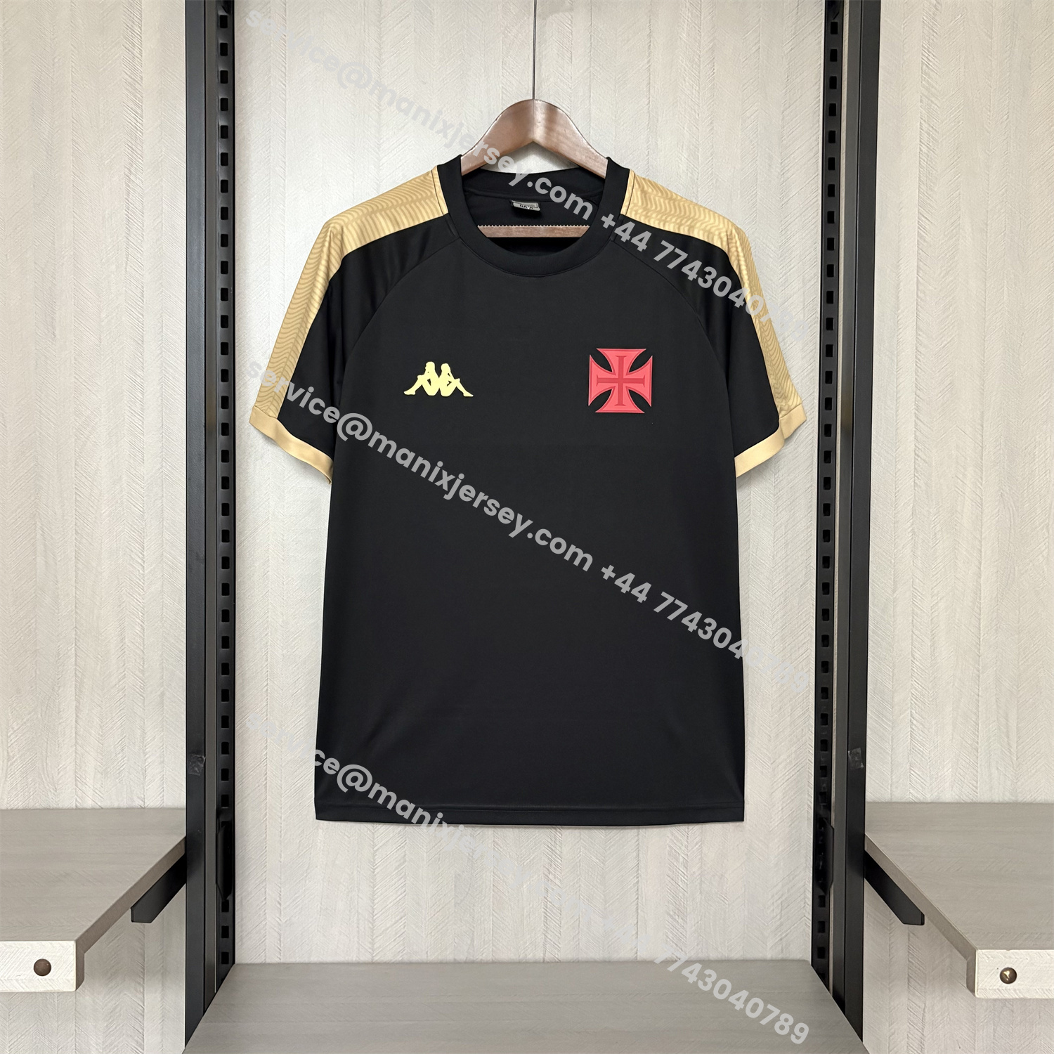 ManixJersey.com | Vasco da Gama 25-26 Black Training Jersey - Fans Version -Customize Name, Number and Patch | Worldwide Shipping