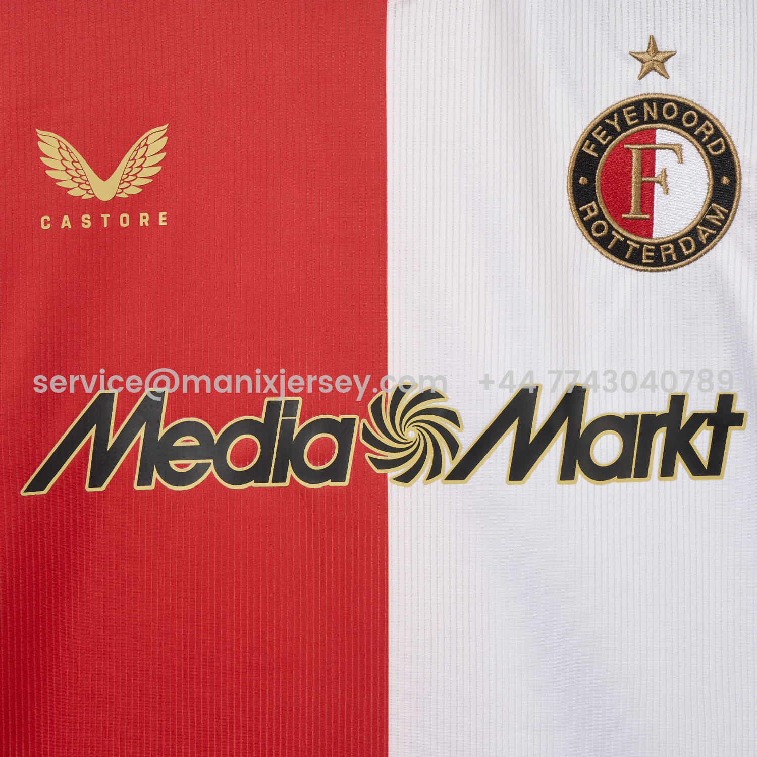 ManixJersey.com | Feyenoord 25-26 Home Jersey - Fans Version -Customize Name, Number and Patch | Worldwide Shipping