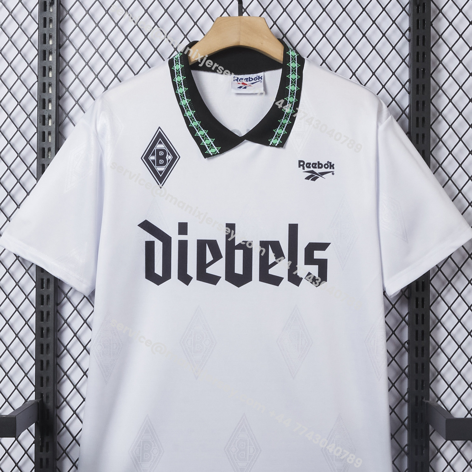 ManixJersey.com | Retro Borussia Mönchengladbach 1995-96 Home Jersey -Customize Name, Number and Patch | Worldwide Shipping
