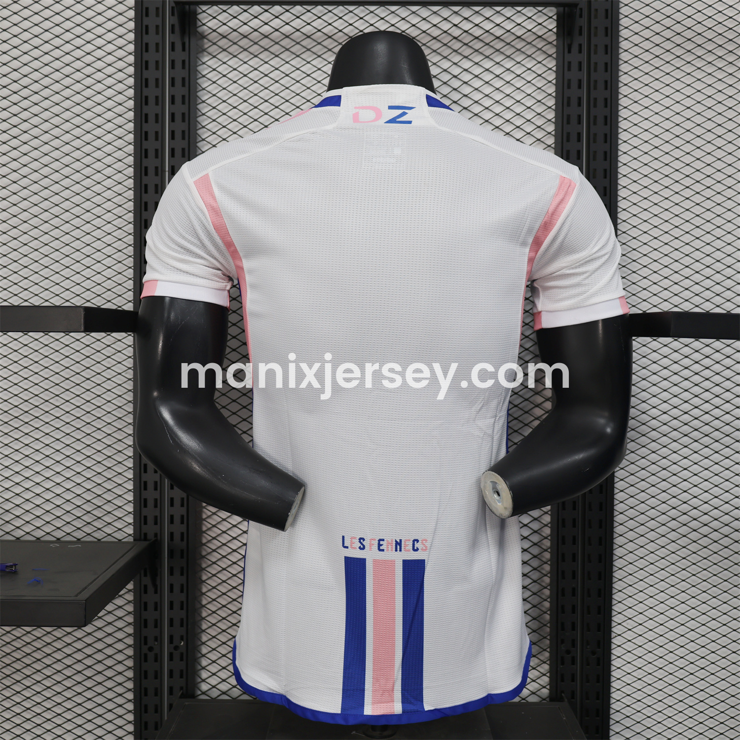 ManixJersey.com | Algeria 25-26 Pink Mountains Silhouette White Jersey - Player Version -Customize Name, Number and Patch | Worldwide Shipping