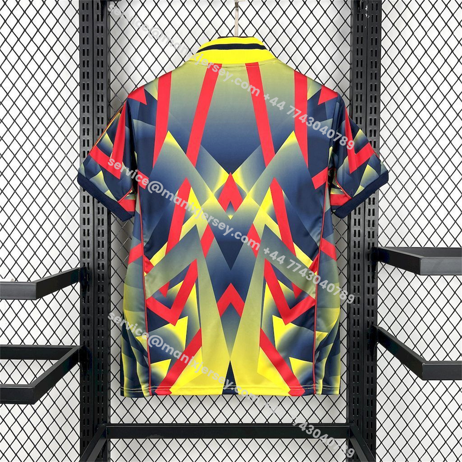 ManixJersey.com | Arsenal 25-26 Red Yellow Blue LFSTLR Jersey - Fans Version -Customize Name, Number and Patch | Worldwide Shipping