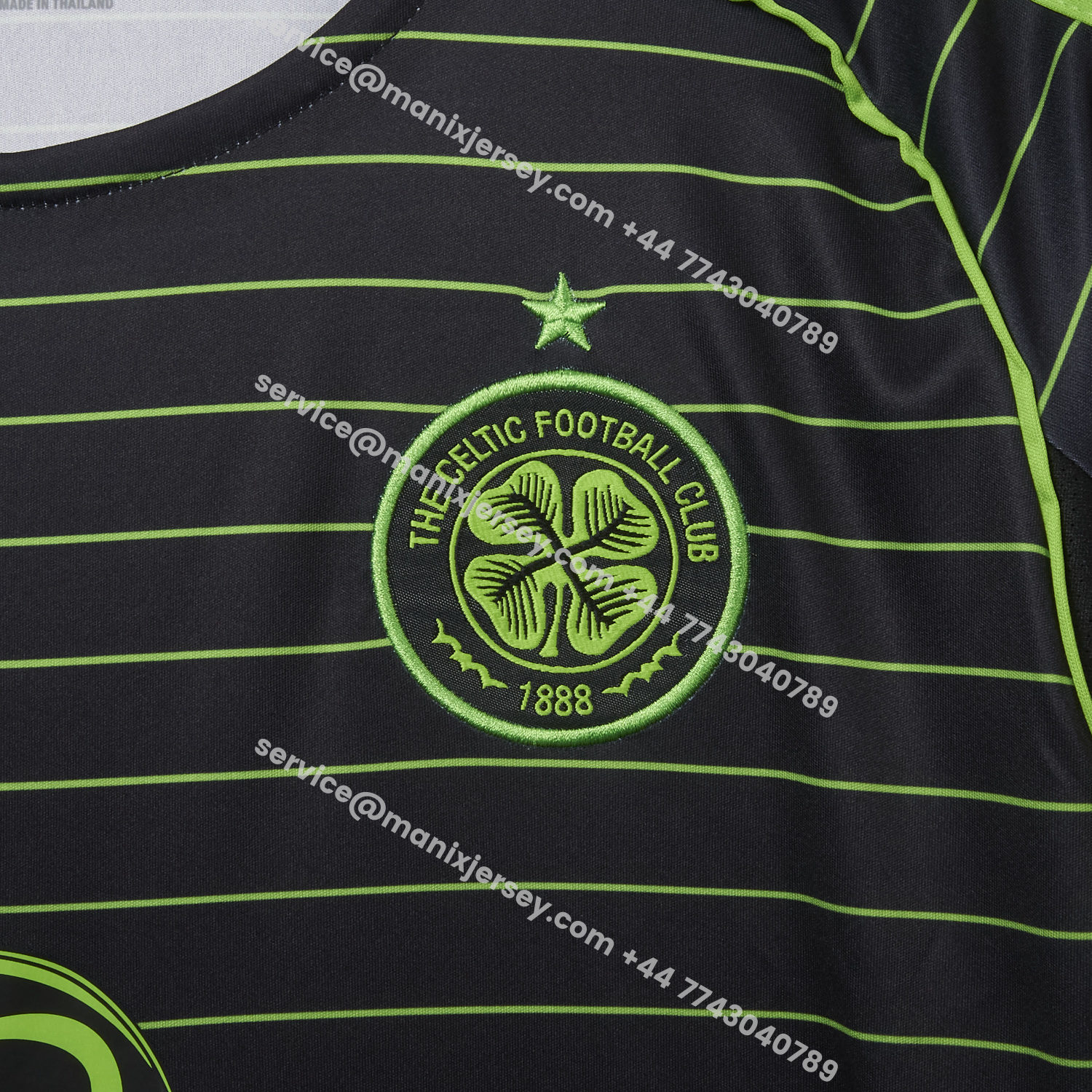 ManixJersey.com | Celtic 25-26 Away Green Jersey - Fans Version -Customize Name, Number and Patch | Worldwide Shipping