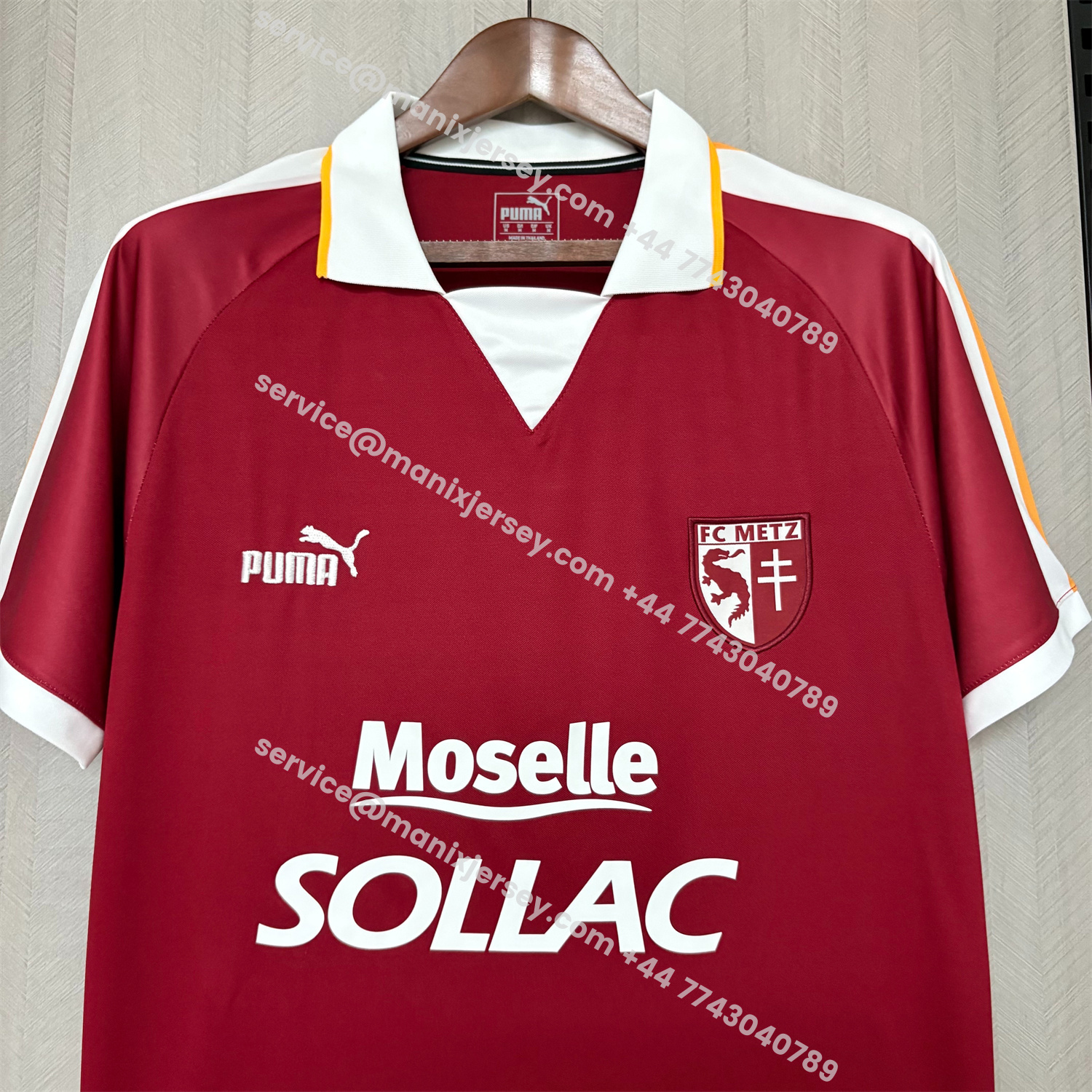ManixJersey.com | Retro Metz 2003-04 Home Jersey -Customize Name, Number and Patch | Worldwide Shipping