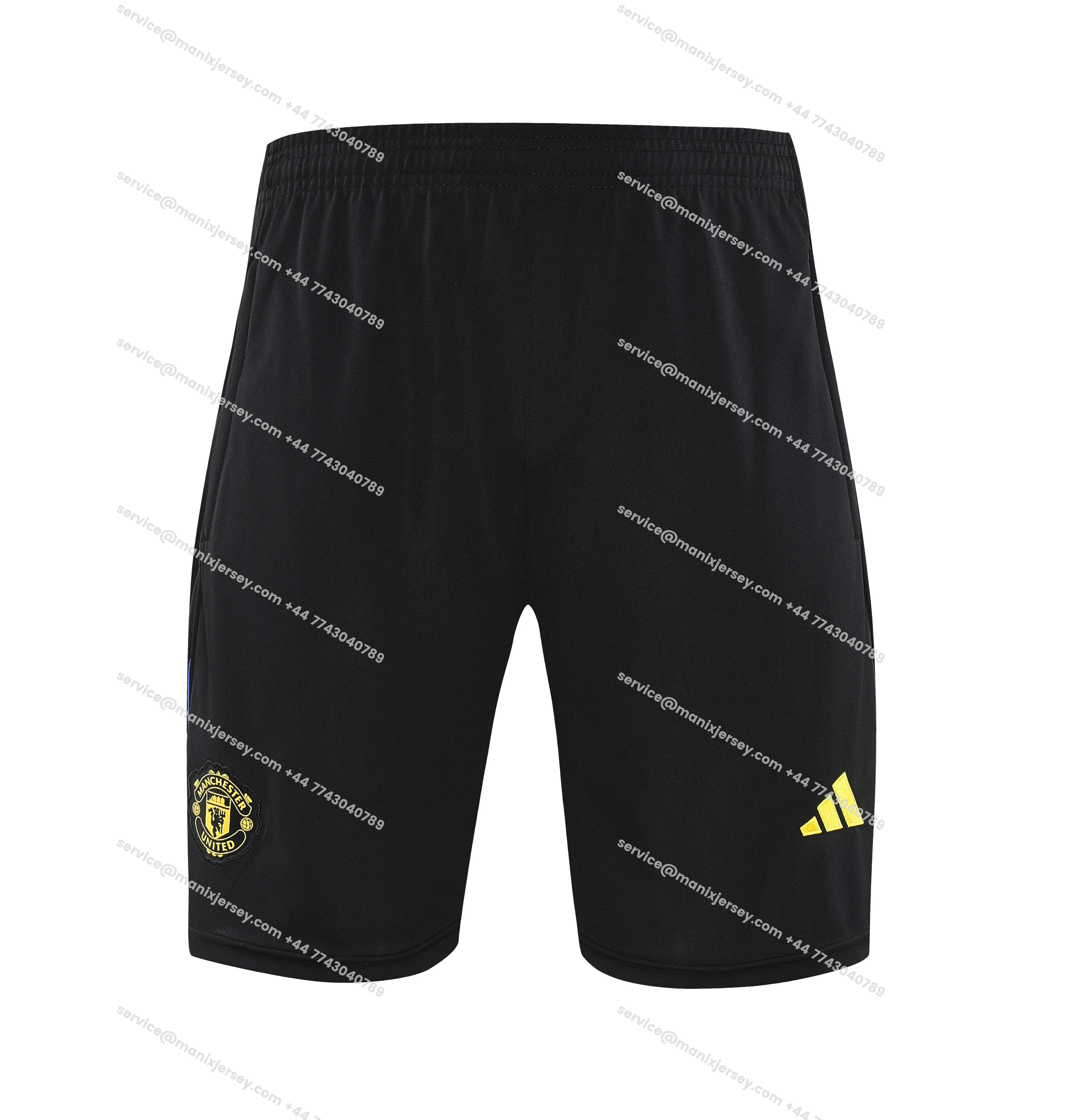 ManixJersey.com | Manchester United 25-26 Vest Training Set - Black And Light Grey Vest & Black Shorts -Customize Name, Number and Patch | Worldwide Shipping