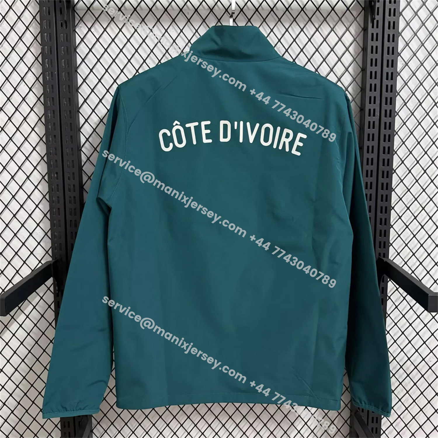 ManixJersey.com | Ivory Coast 2026 Pre-Match Double Sided Reversible Windbreaker - Orange -Customize Name, Number and Patch | Worldwide Shipping