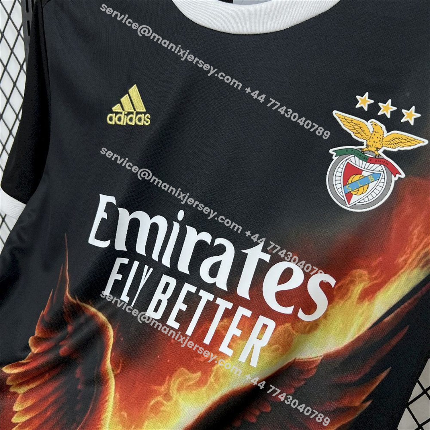 ManixJersey.com | Benfica 25-26 Fire Eagle Jersey - Fans Version -Customize Name, Number and Patch | Worldwide Shipping