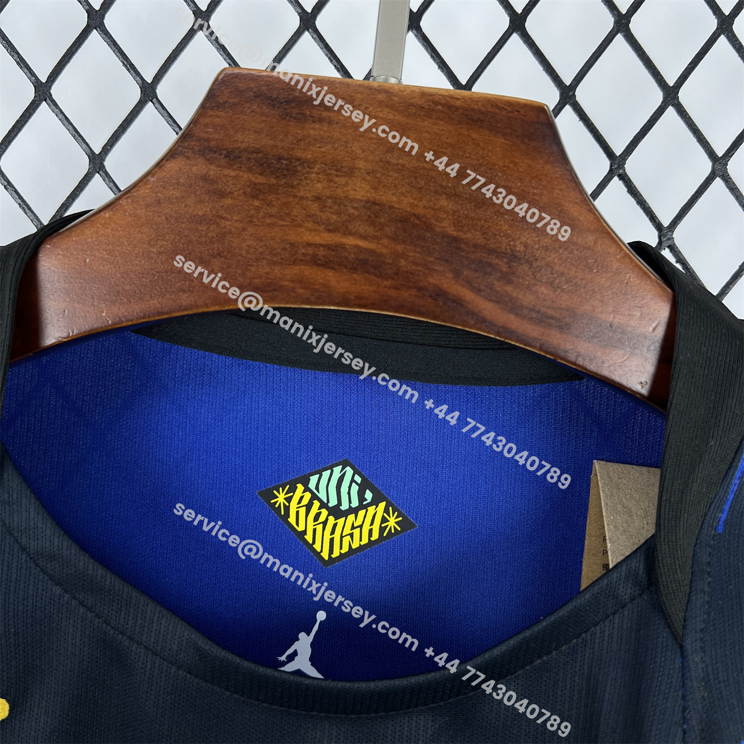 ManixJersey.com | Brazil 2026 Away Blue Jersey - Fans Version -Customize Name, Number and Patch | Worldwide Shipping