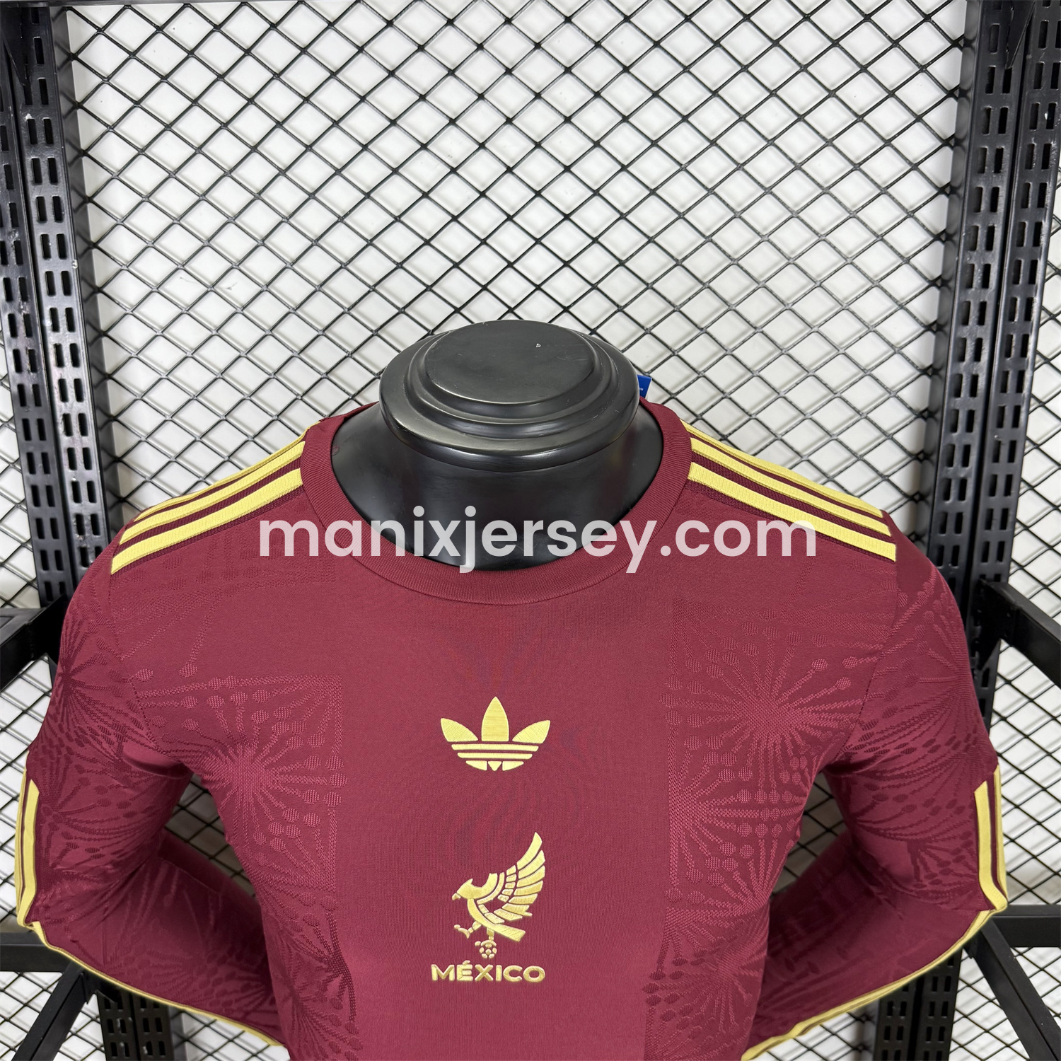 ManixJersey.com | Mexico 2025 Gold Cup Red Long Sleeves Jersey - Player Version -Customize Name, Number and Patch | Worldwide Shipping
