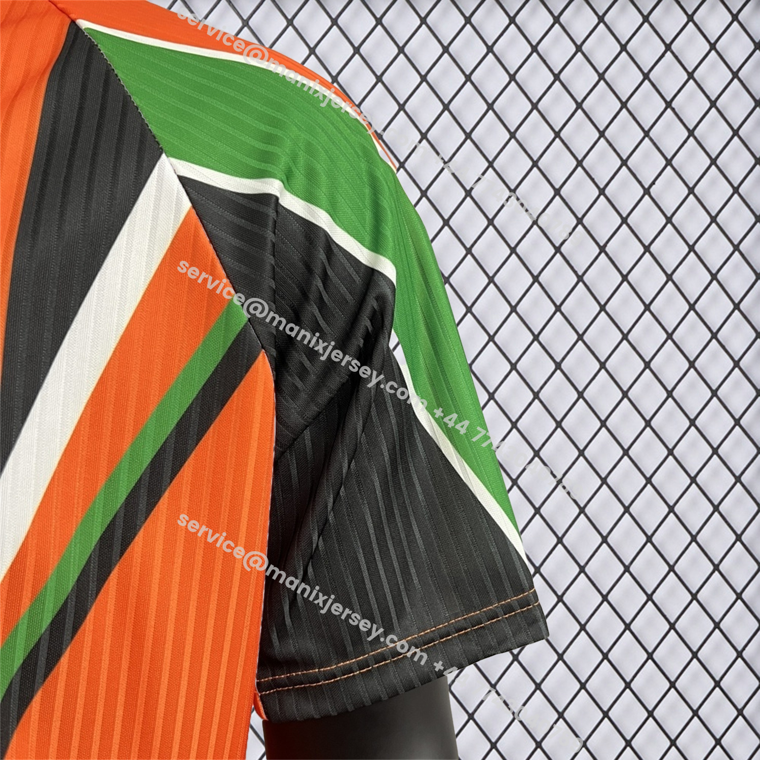 ManixJersey.com | Retro Ireland 1996-97 Away Orange Jersey -Customize Name, Number and Patch | Worldwide Shipping