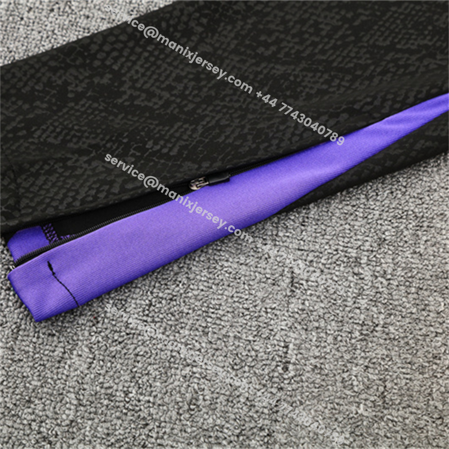 ManixJersey.com | Barcelona 25-26 X KB Long Sleeve Training Set - Black Top & Black Pants -Customize Name, Number and Patch | Worldwide Shipping