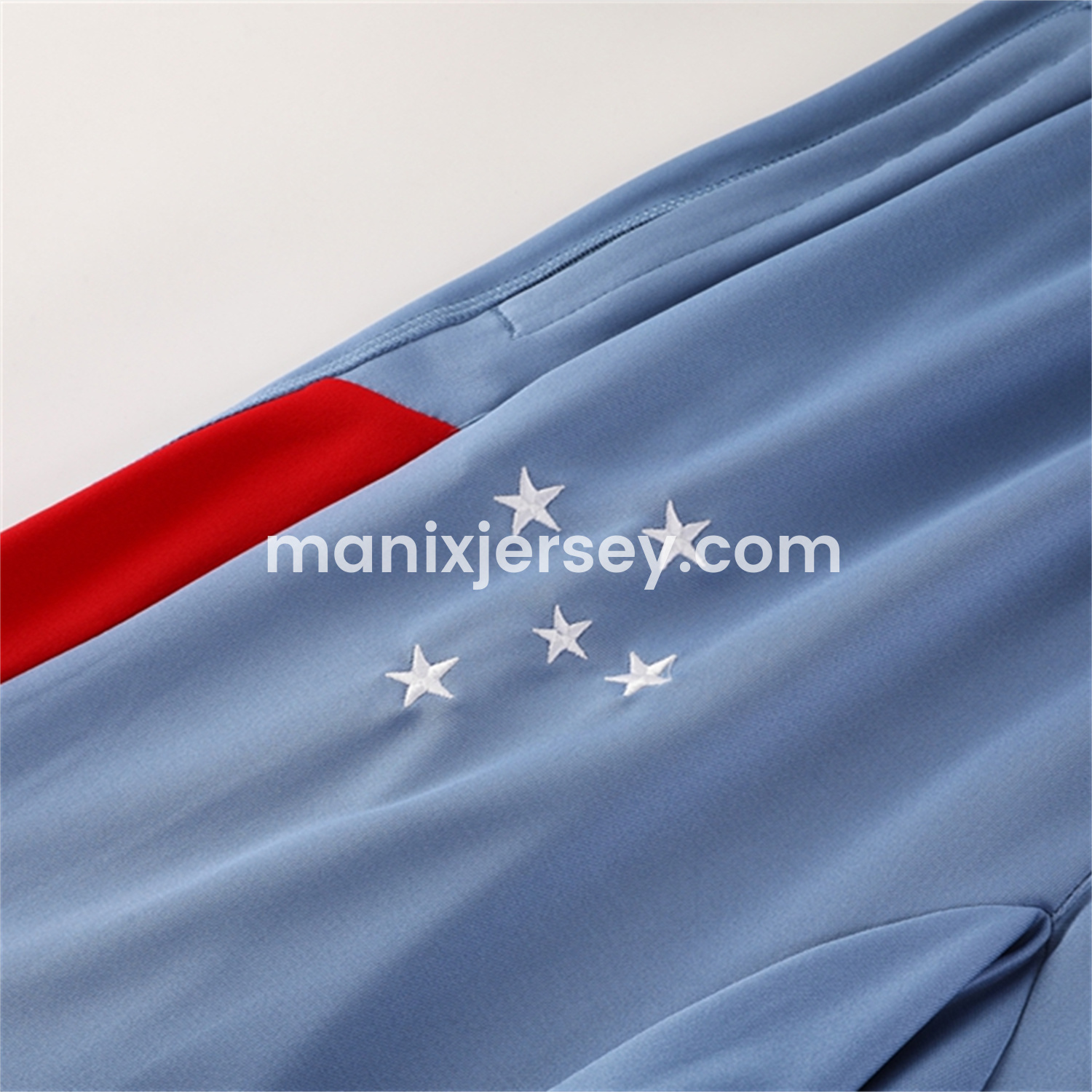ManixJersey.com | Cruzeiro 25-26 Long Sleeve Training Set - Blue Grey -Customize Name, Number and Patch | Worldwide Shipping