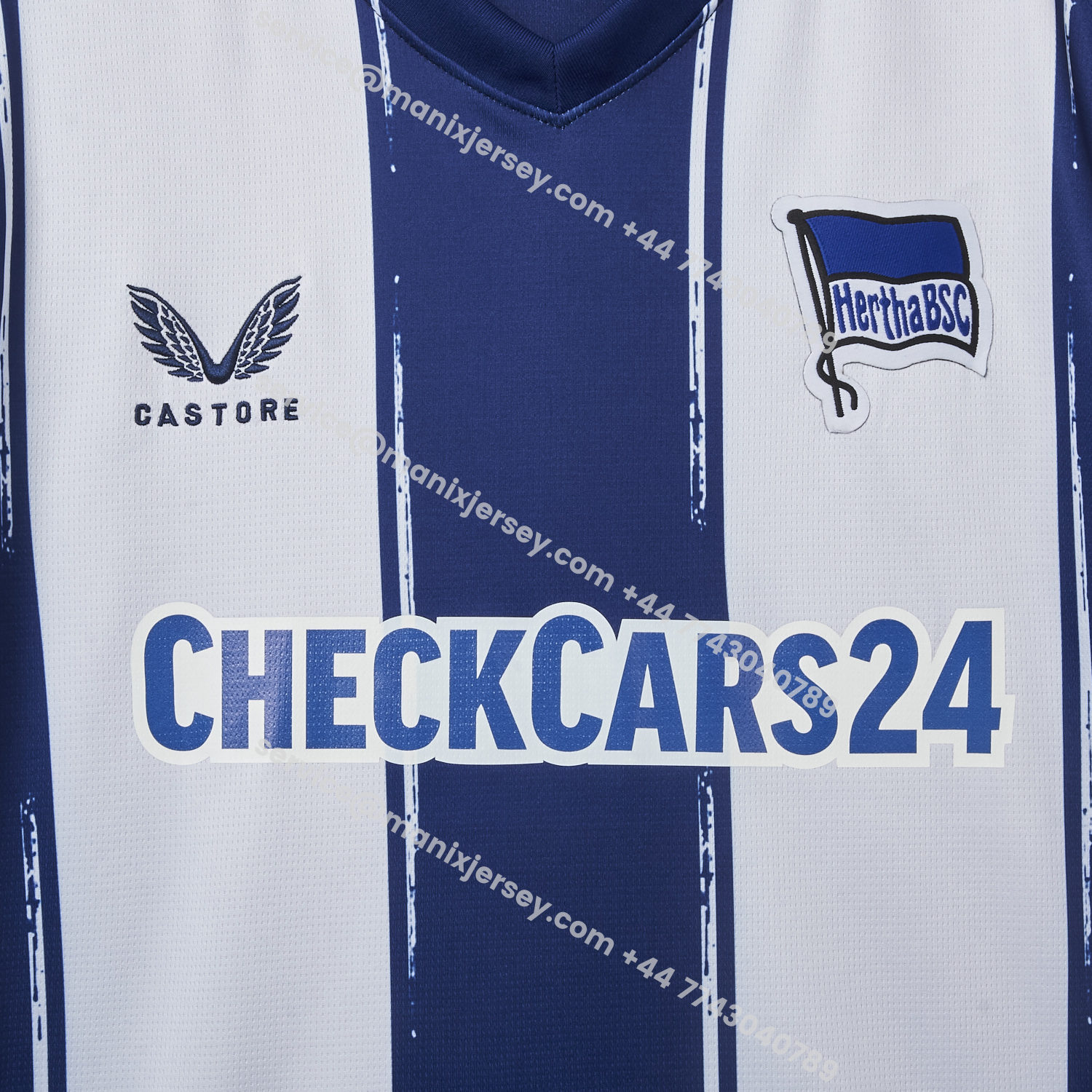 ManixJersey.com | Hertha BSC 25-26 Home Jersey - Fans Version -Customize Name, Number and Patch | Worldwide Shipping