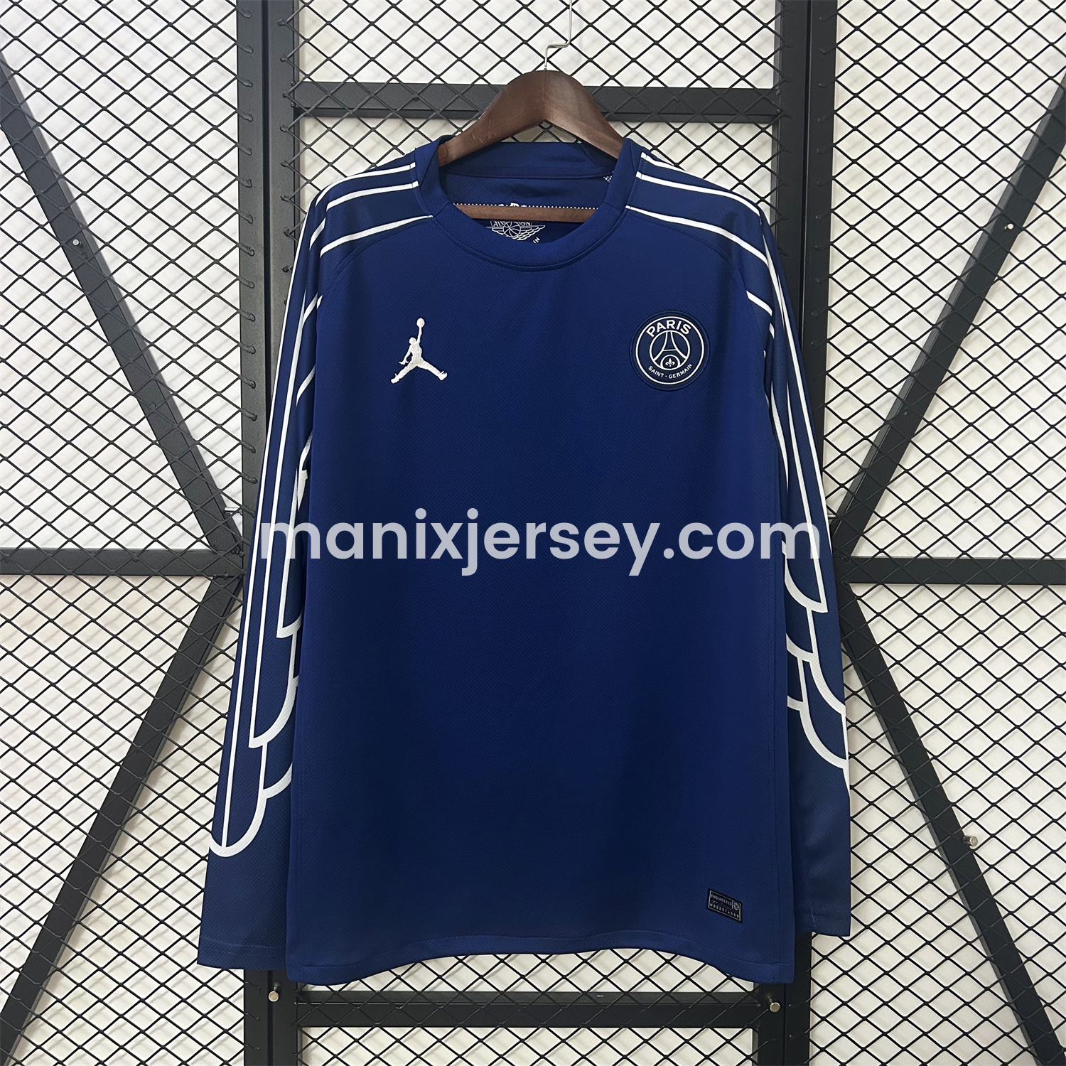 ManixJersey.com | Paris Saint-Germain PSG 24-25 Fourth Unsponsored Long Sleeves Jersey - Fans Version -Customize Name, Number and Patch | Worldwide Shipping