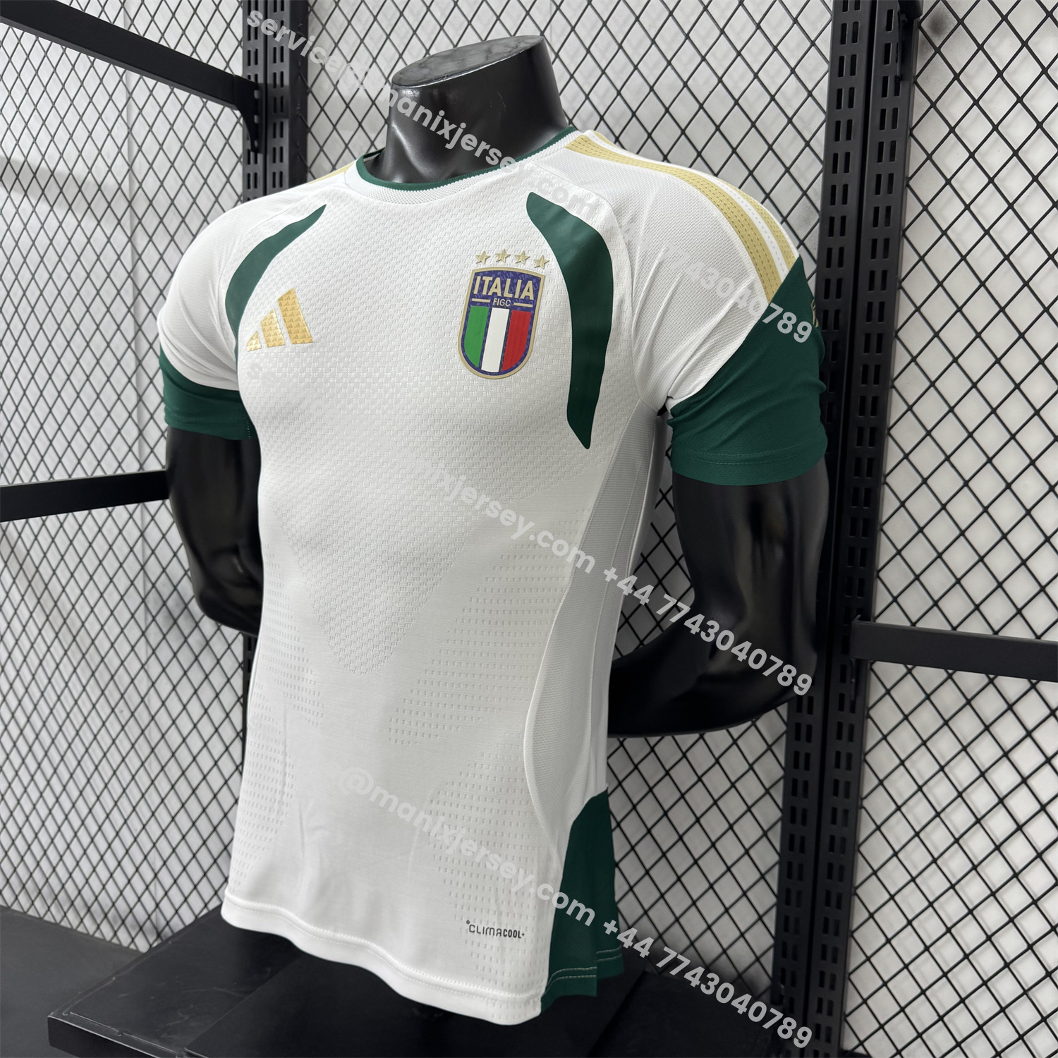 ManixJersey.com | Italy 2026 White Pre-Match Training Jersey - Player Version -Customize Name, Number and Patch | Worldwide Shipping