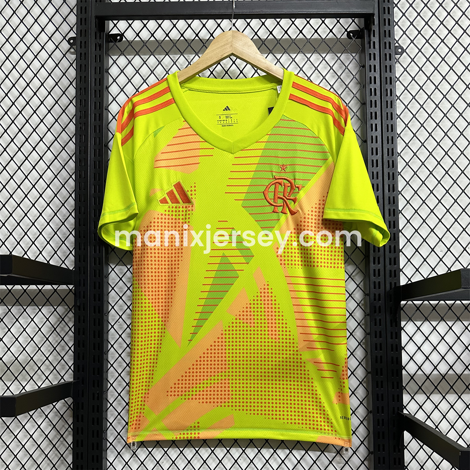 ManixJersey.com | Flamengo 25-26 Yellow Green Goalkeeper Jersey - Fans Version -Customize Name, Number and Patch | Worldwide Shipping