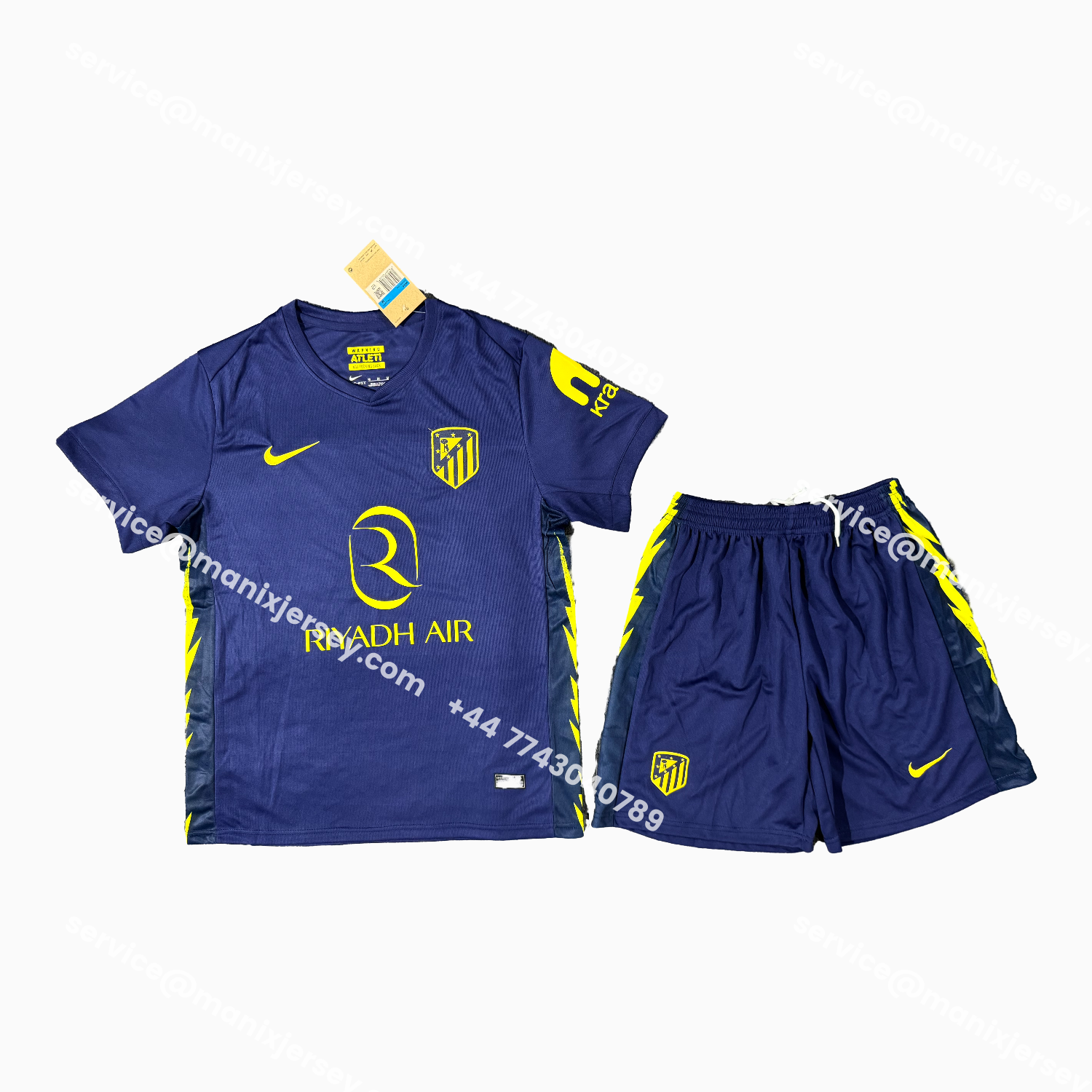 ManixJersey.com | Atletico Madrid 25-26 Away Men's Adult Jersey Set - Fans Version -Customize Name, Number and Patch | Worldwide Shipping