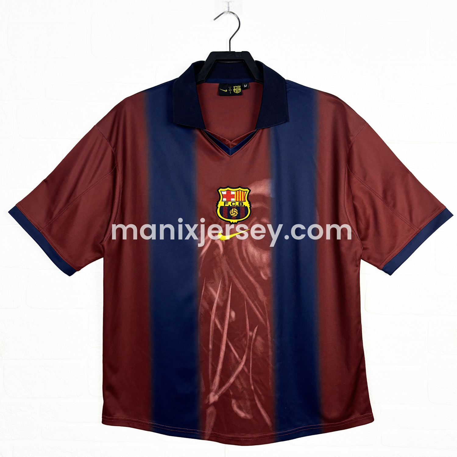 ManixJersey.com | Barcelona x Travis Scott 2000-01 Home Retro Style Skeleton Jersey With Back Printing - Fans Version -Customize Name, Number and Patch | Worldwide Shipping