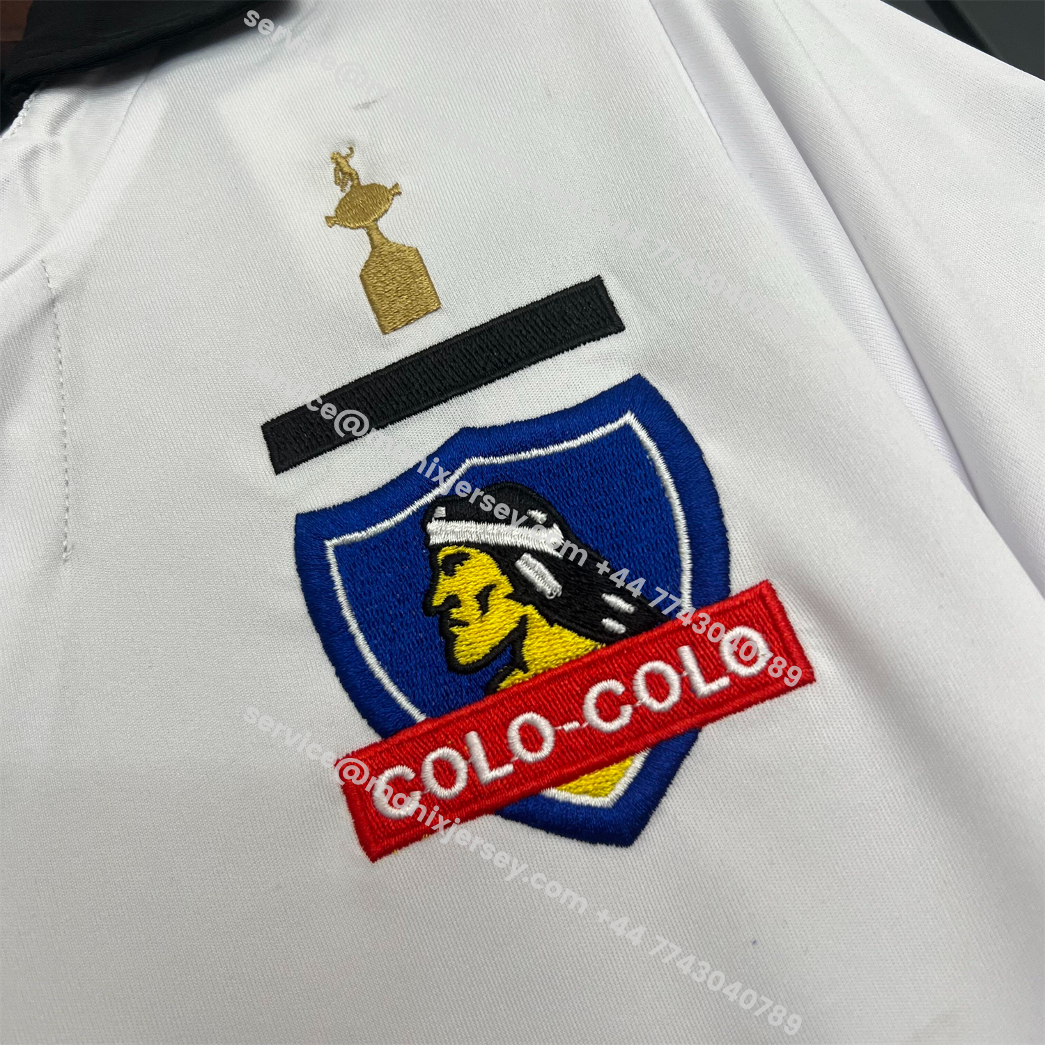 ManixJersey.com | Retro Colo Colo 2013 Home White Jersey -Customize Name, Number and Patch | Worldwide Shipping